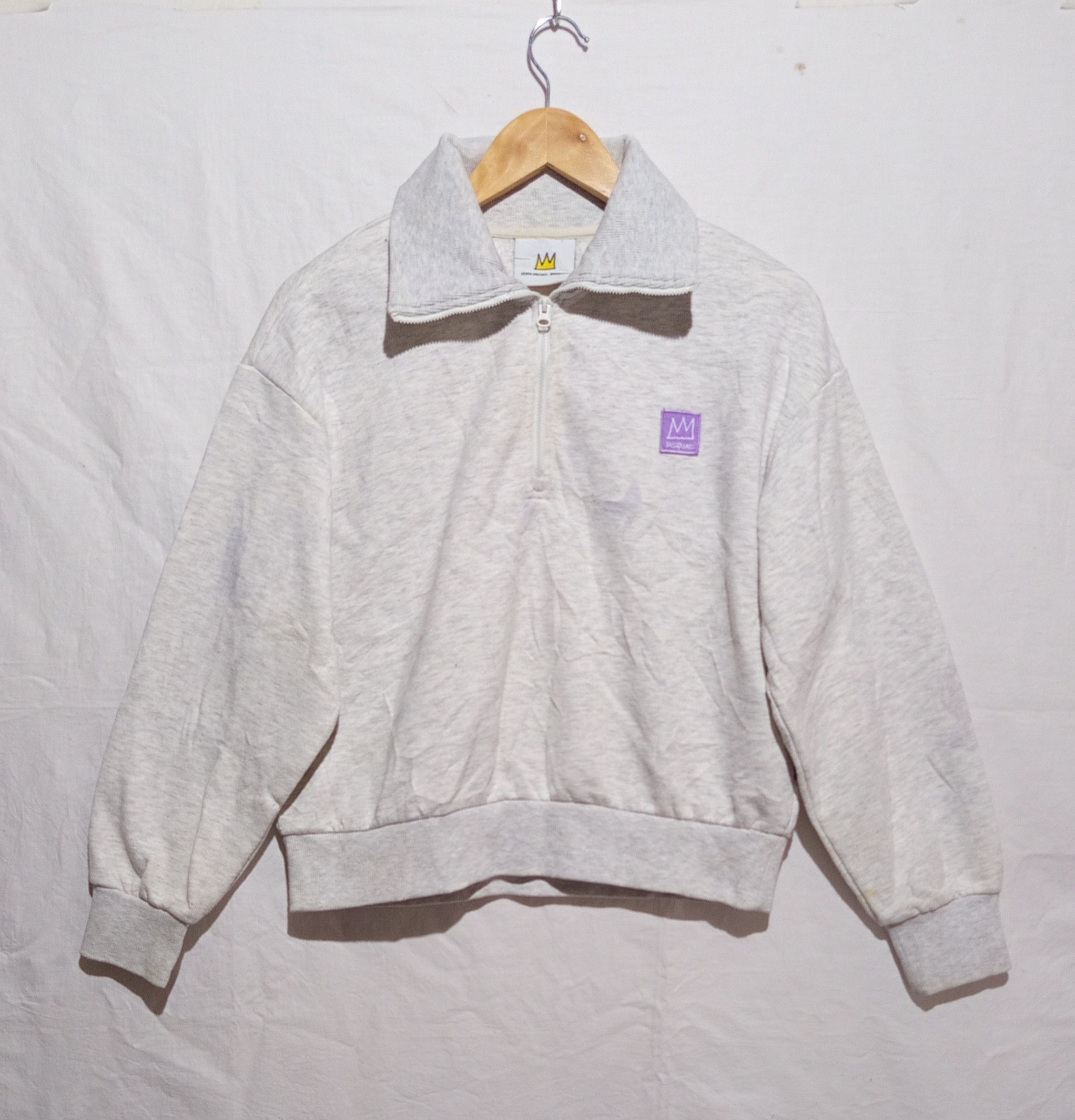 Jean-Michel Basquiat Jean-Michel Basquiat Half Zip Oversized Sweatshirt Size S / US 4 / IT 40 - 2 Thumbnail