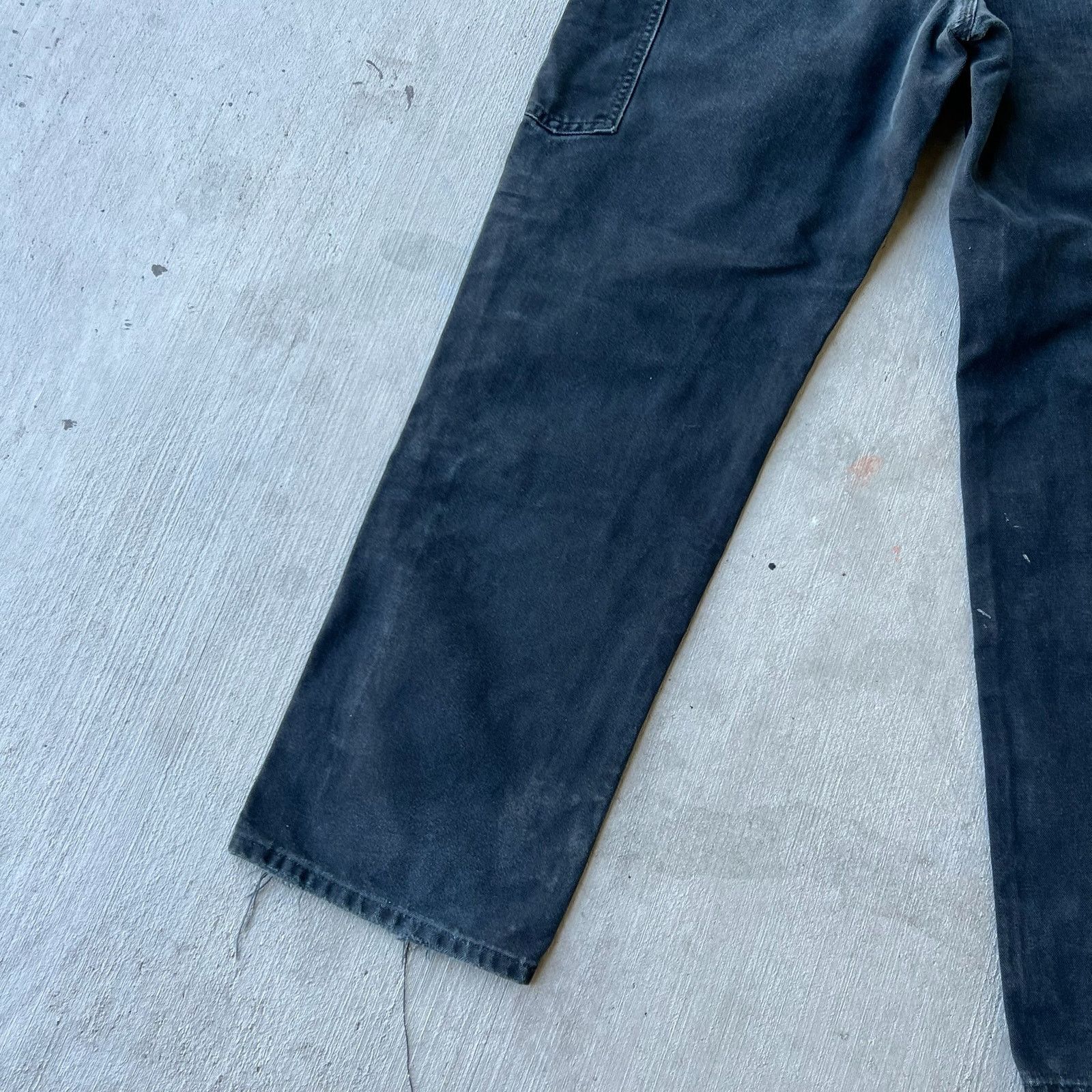Carhartt × Vintage Carhartt faded black double knee work wear carpenter pants Size US 31 - 8 Thumbnail