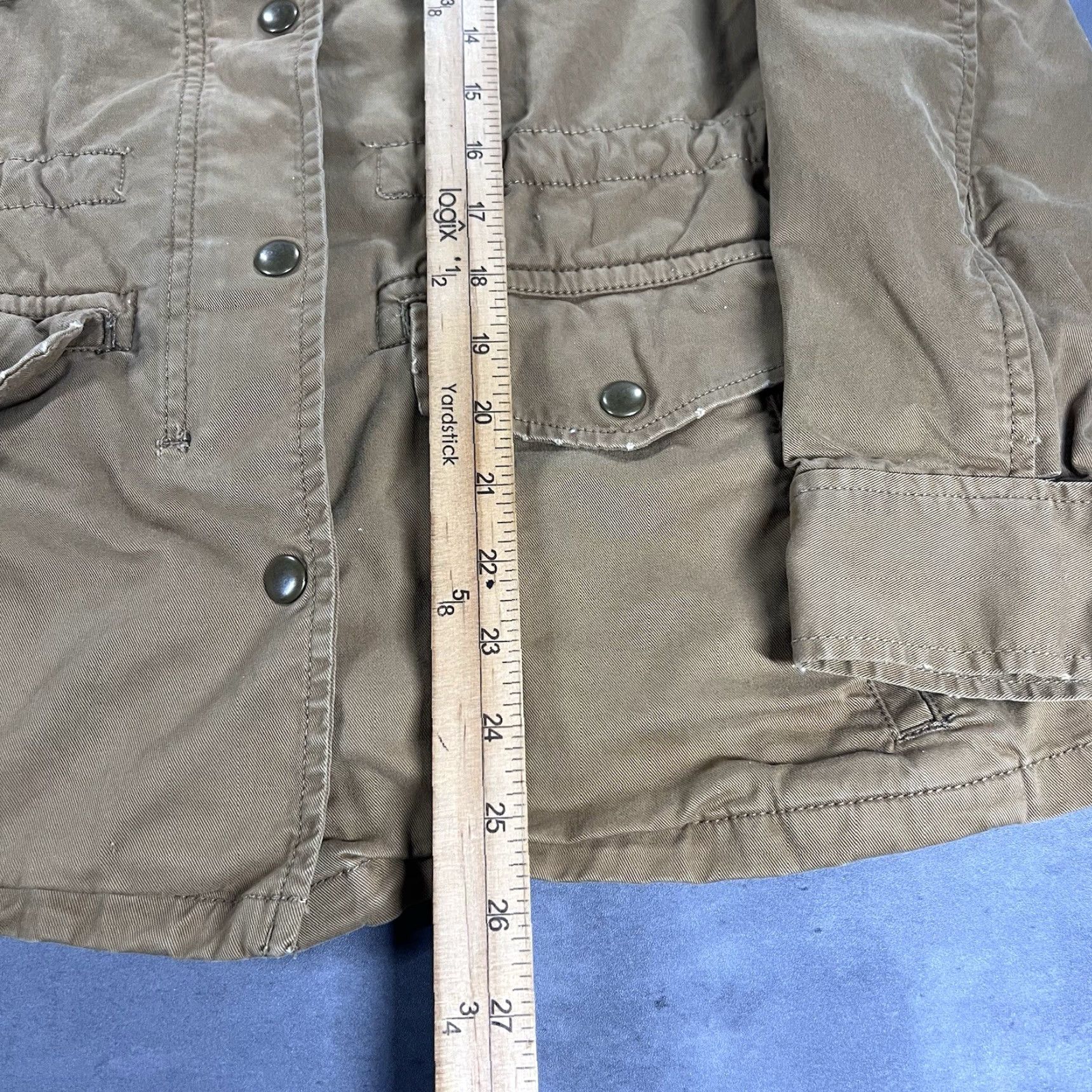 Gap GAP Chore Barn Jacket Women XS Tan Brown Military M65 Full Zip Snap Size XS / US 0-2 / IT 36-38 - 5 Thumbnail