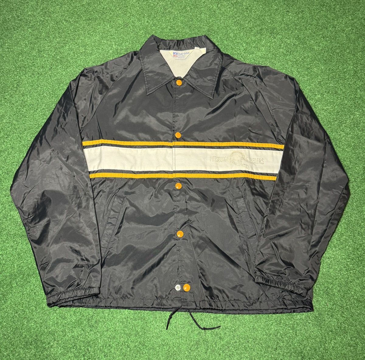 NFL × Vintage Vintage 70s 80s Pittsburgh Steelers NFL Windbreaker Jacket Size US L / EU 52-54 / 3 - 1 Thumbnail