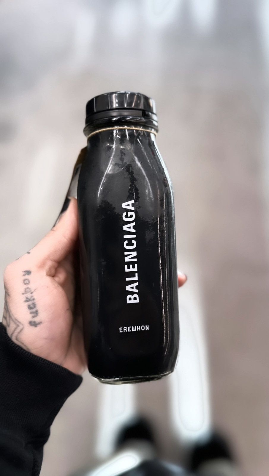 image of Balenciaga Erewhon Drink in Black, Men's