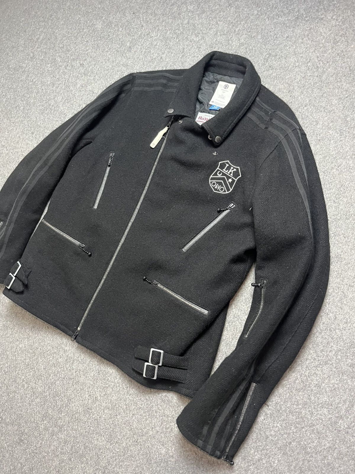 Adidas × Harris Tweed Adidas ObyO wool Motorcycle Jacket kzk Size US XL / EU 56 / 4 - 3 Thumbnail