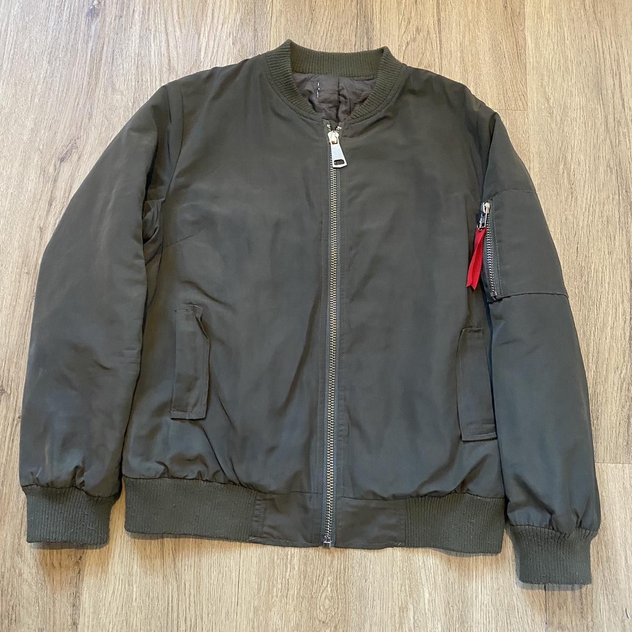 Other Khaki bomber jacket with red accents Military Jacket Size US S / EU 44-46 / 1 - 1 Thumbnail