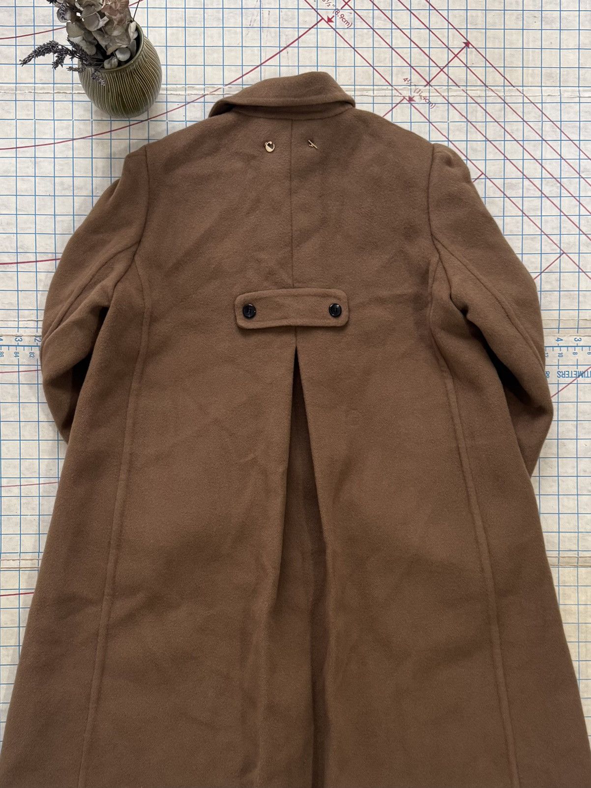 Carven × Designer Carven Women’s Wool Long Coat Brown Size 38 Size S / US 4 / IT 40 - 13 Thumbnail