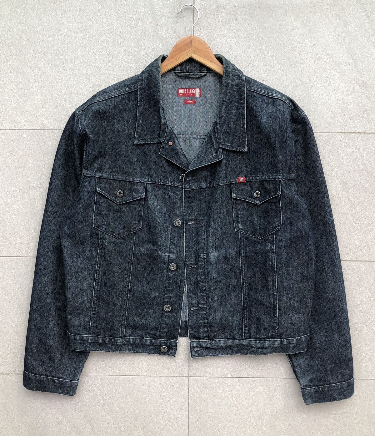 Vintage Vintage Mustang Jeans Mens Denim Trucker Jacket Size US XXL / EU 58 / 5 - 1 Thumbnail