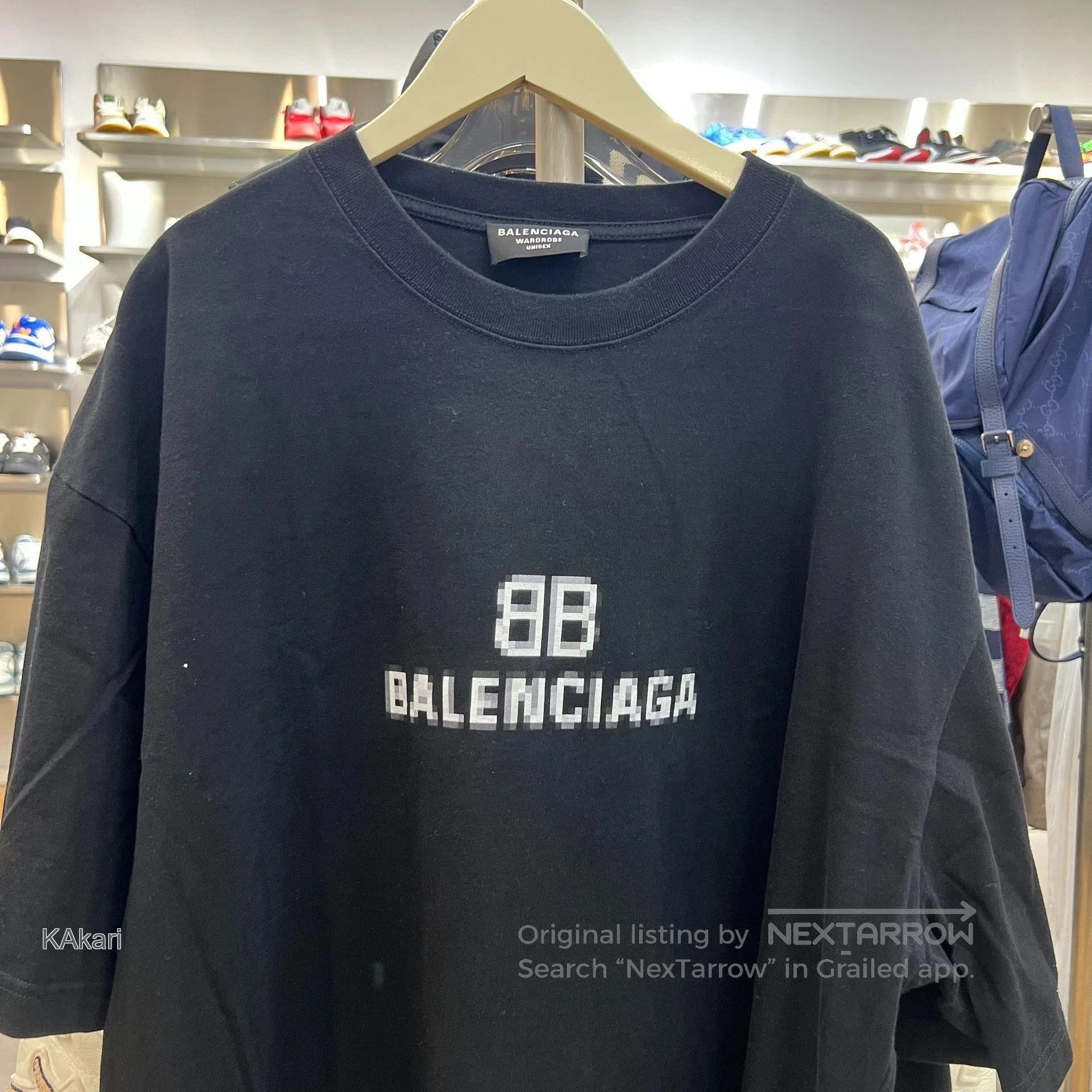 Balenciaga Balenciaga Mosaic Blur Logo BB T. Size US XL / EU 56 / 4 - 2 Thumbnail
