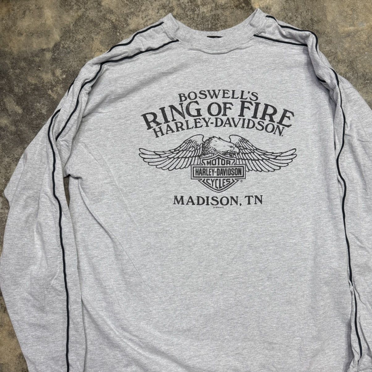 Vintage vintage harley davidson longsleeve checkered flag tshirt Size US XL / EU 56 / 4 - 7 Thumbnail