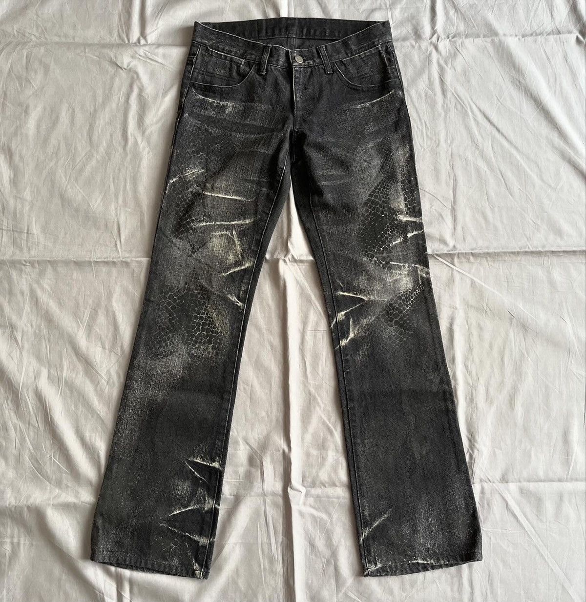 image of Tornado Mart Python Jeans in Black, Men's (Size 28)