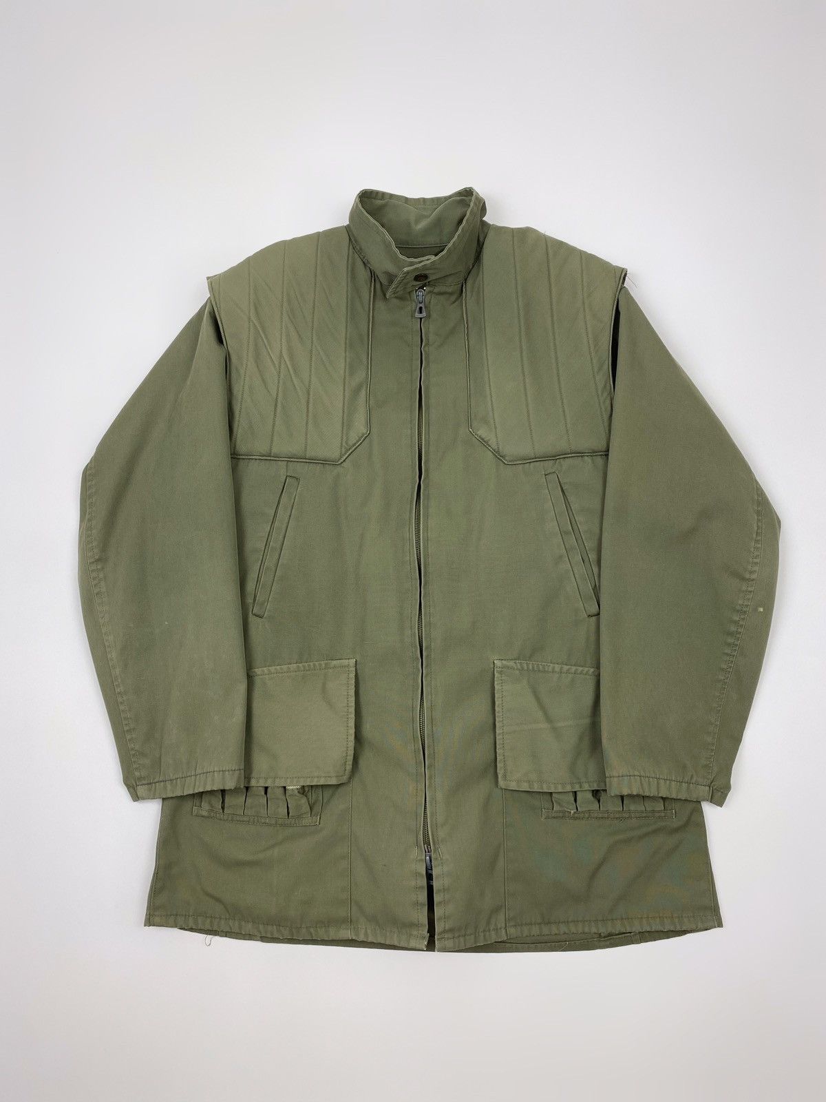 Vintage 60s 70s Vintage French Cotton Padded Hunting Jacket Size US S / EU 44-46 / 1 - 1 Thumbnail