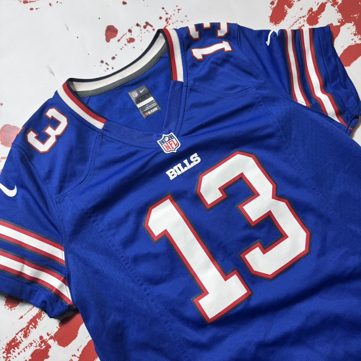NFL × Nike × Vintage vintage 90s nike x nfl johnson 13 bills jersey Size US M / EU 48-50 / 2 - 4 Thumbnail