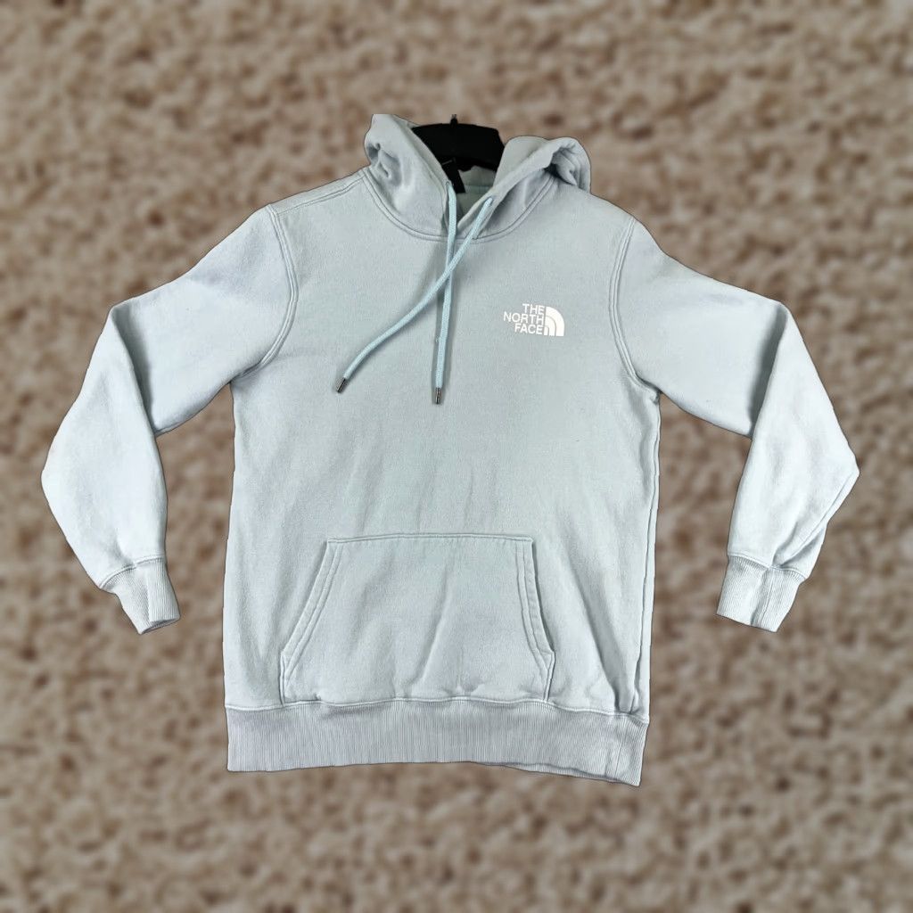 The North Face The North Face Hoodie Womens Small Blue Pullover Pocket Cotton Blend Size S / US 4 / IT 40 - 1 Thumbnail