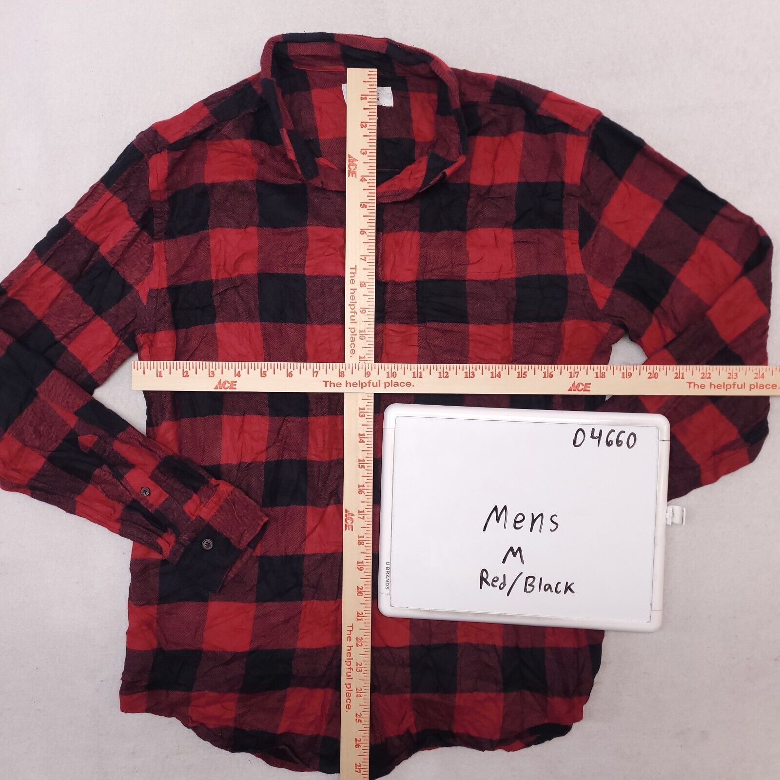 Croft & Barrow Croft & Barrow Buffalo Check Flannel Shirt Mens Size M Red Size US M / EU 48-50 / 2 - 6 Thumbnail