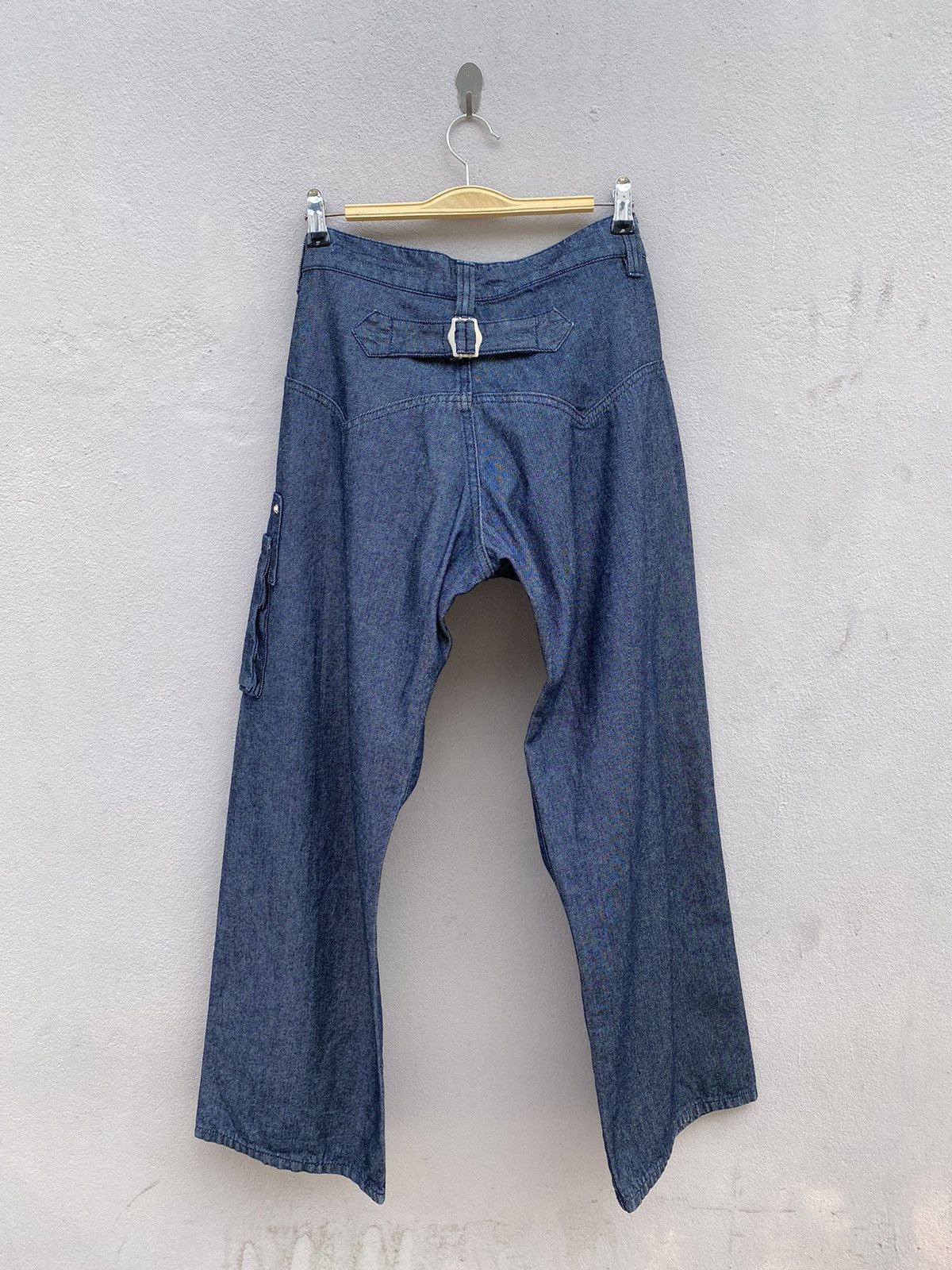 Issey Miyake SUNAO KUWAHARA by Issey Miyake Cargos Studded Indigo Jeans Size US 34 / EU 50 - 5 Thumbnail
