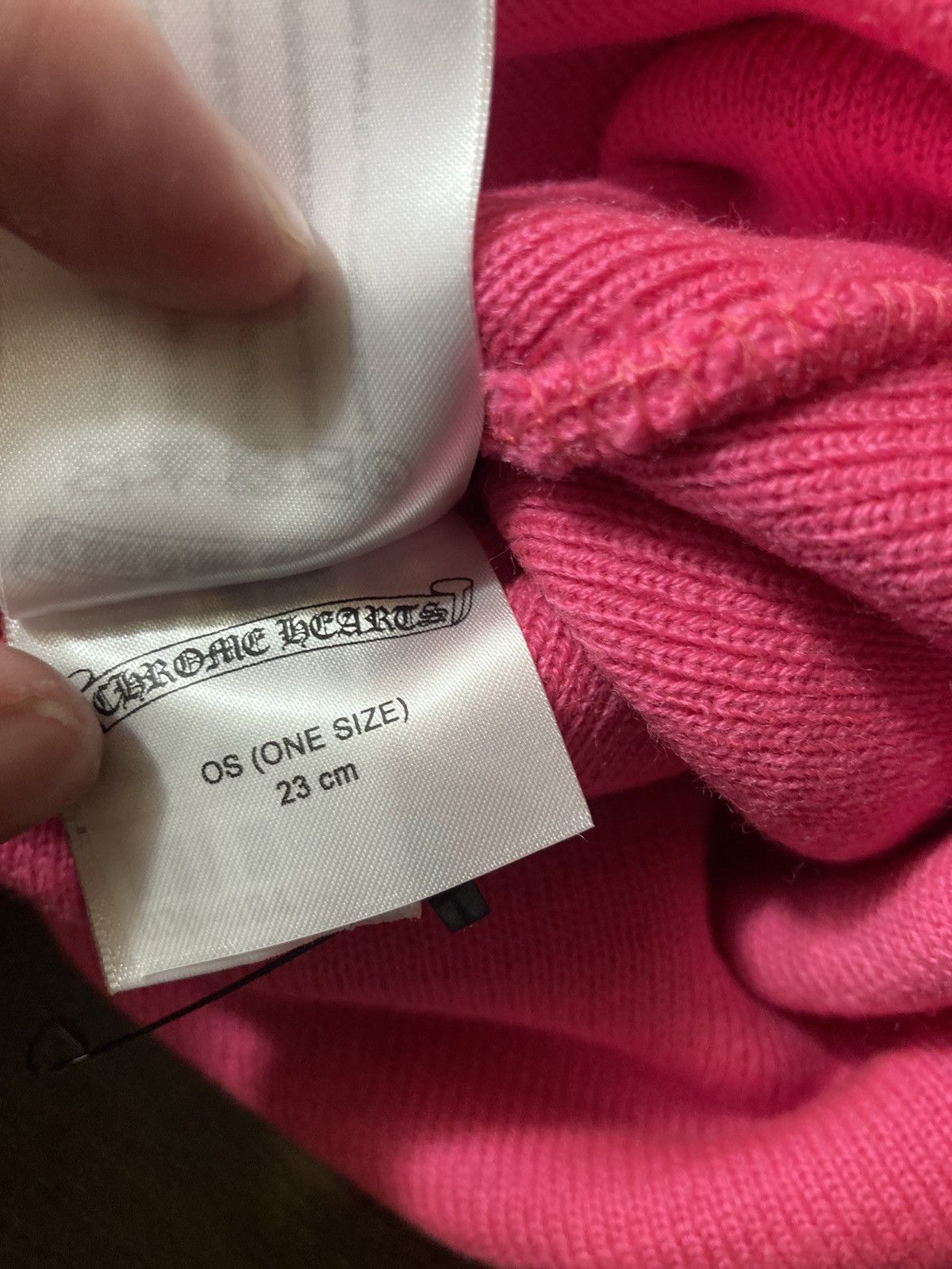 Chrome Hearts Chrome hearts triple cross pink beanies Size ONE SIZE - 4 Thumbnail