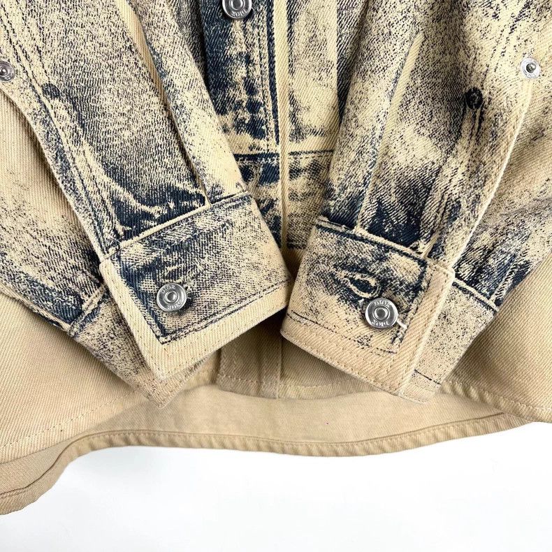 Dior Dior Size41 Beige old gradient printed denim jacket Size US XXS / EU 40 - 5 Thumbnail