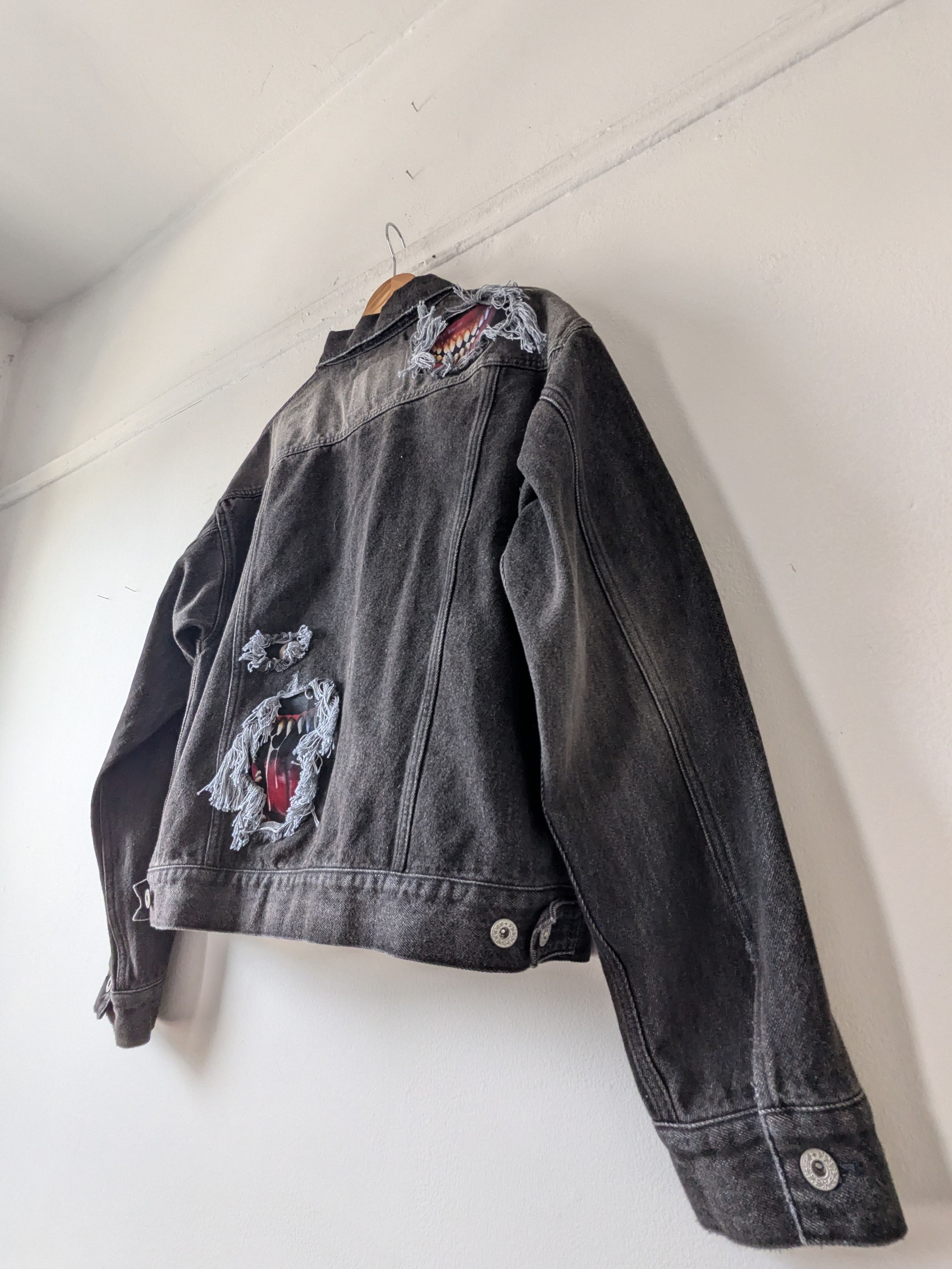 Doublet 21FW Recycled Denim Monster Repair Jacket Size US XL / EU 56 / 4 - 7 Thumbnail