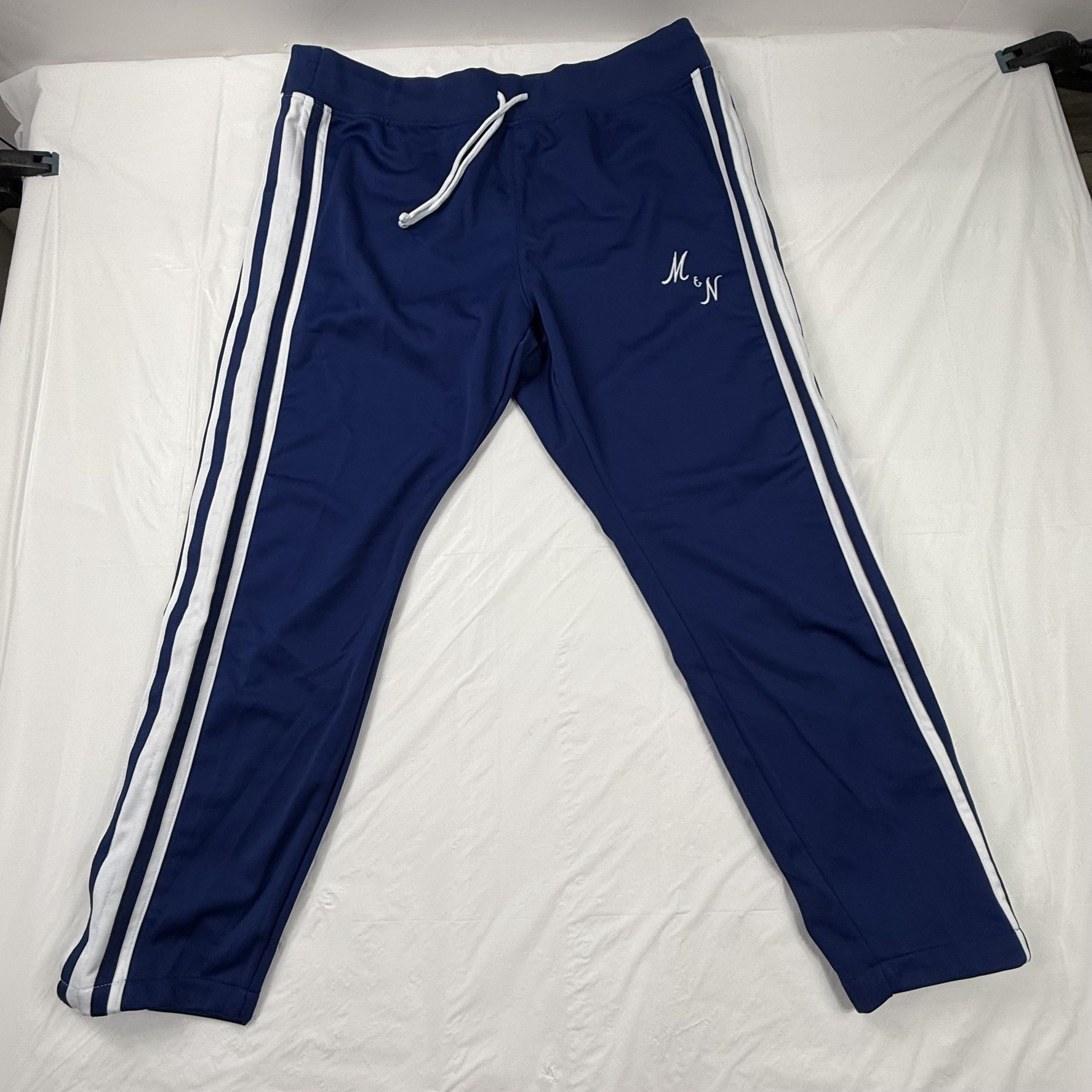 Mitchell & Ness Mitchell & Ness Mens Navy Blue Snap Warm Up Track Pants 2XL Size US 40 / EU 56 - 1 Thumbnail