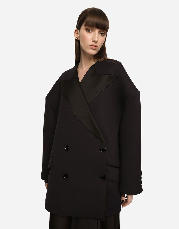 Dolce & Gabbana o1y0825 Double Breasted Pea Coat in Black Size M / US 6-8 / IT 42-44 - 2 Thumbnail