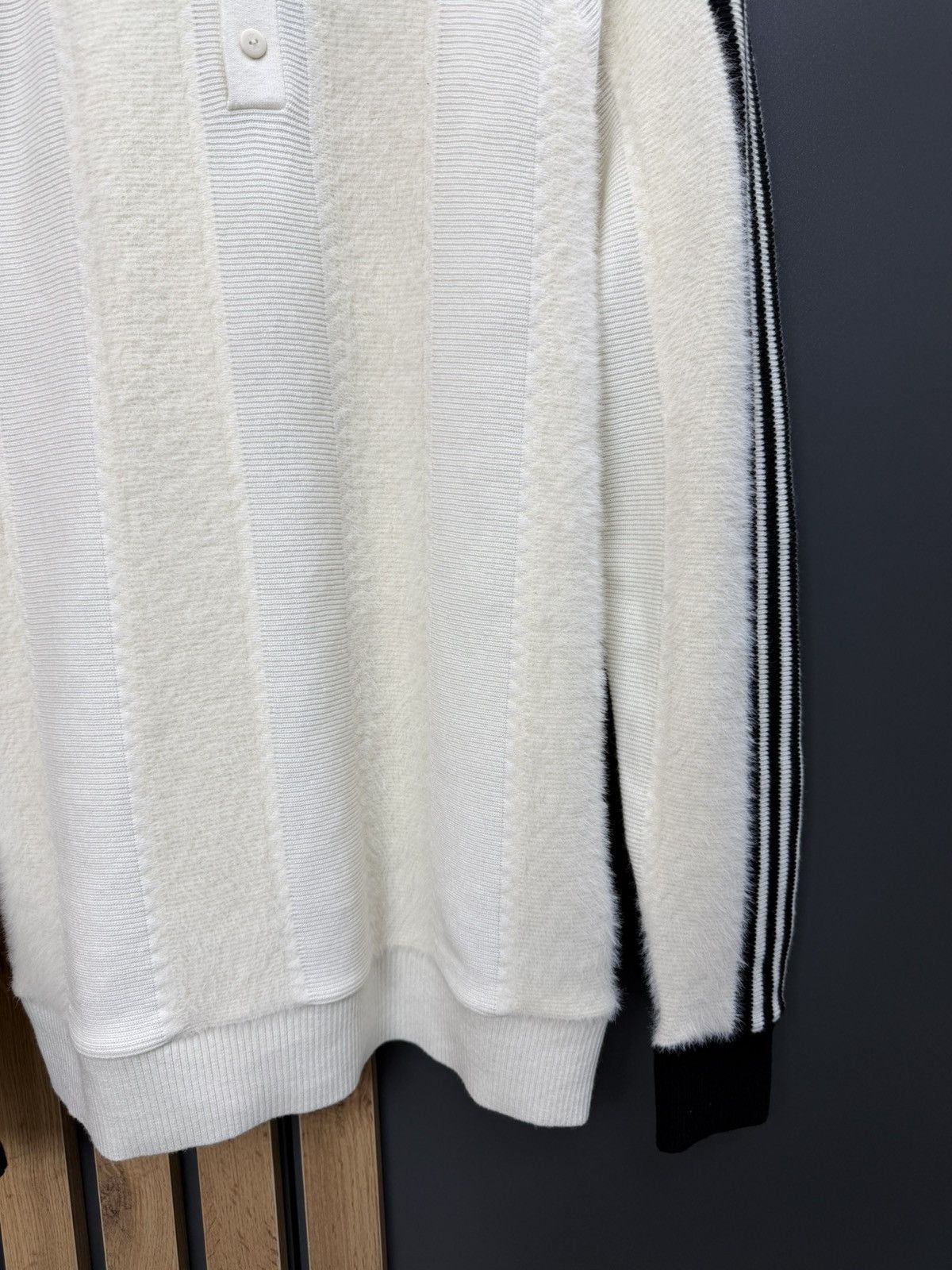 Adidas Adidas Premium Knitted Blokecore Jersey Cream White Size S Size US S / EU 44-46 / 1 - 2 Thumbnail