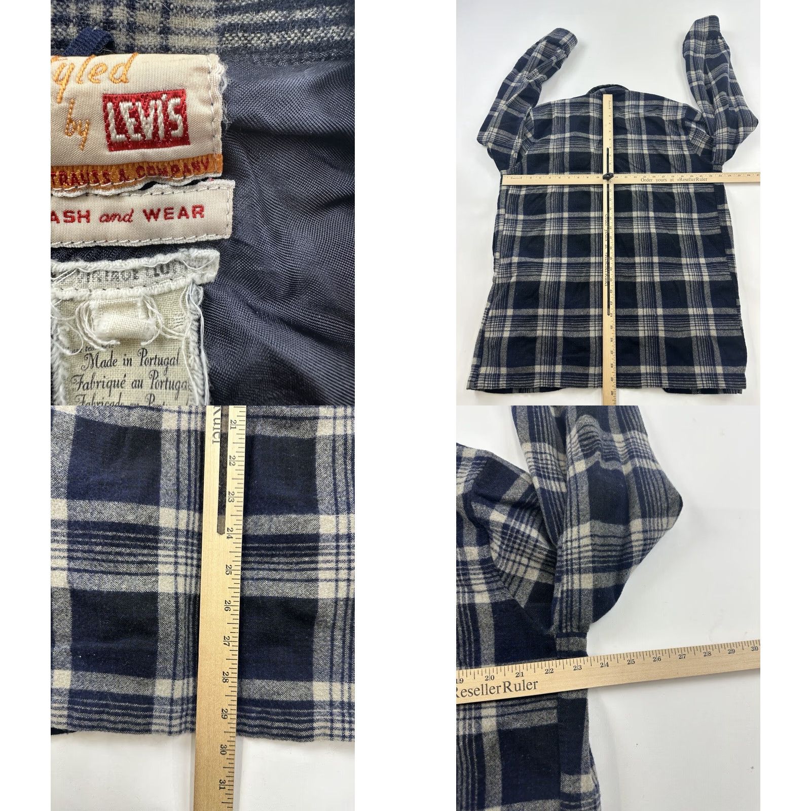 Levi's VINTAGE Levi's Jacket Mens L Plaid Wool Shacket Flannel Overshirt Size US L / EU 52-54 / 3 - 8 Thumbnail