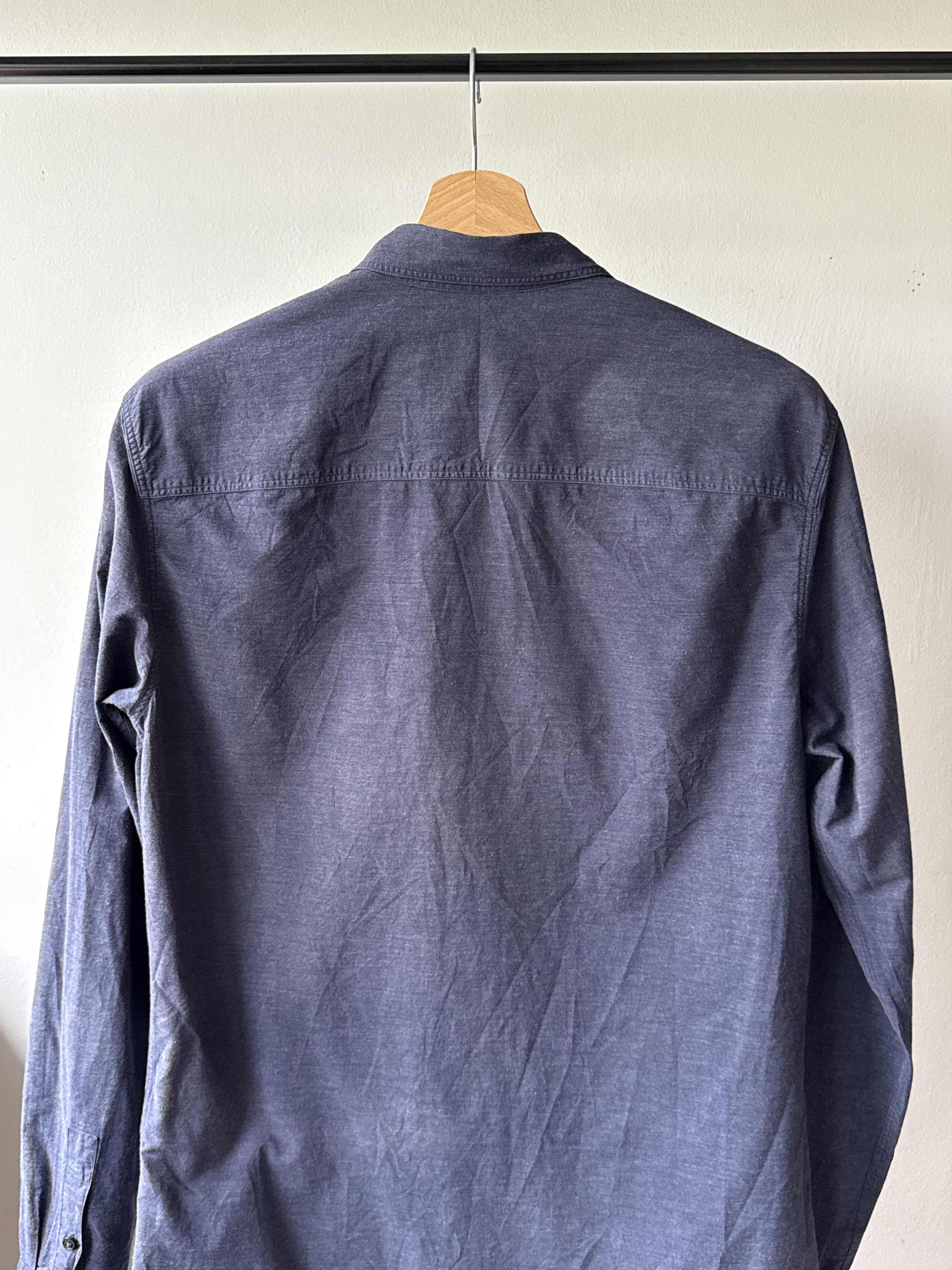 Allsaints Allsaints Avila Ink Navy Cotton Ramskull Long Sleeve Shirt Size US S / EU 44-46 / 1 - 4 Thumbnail