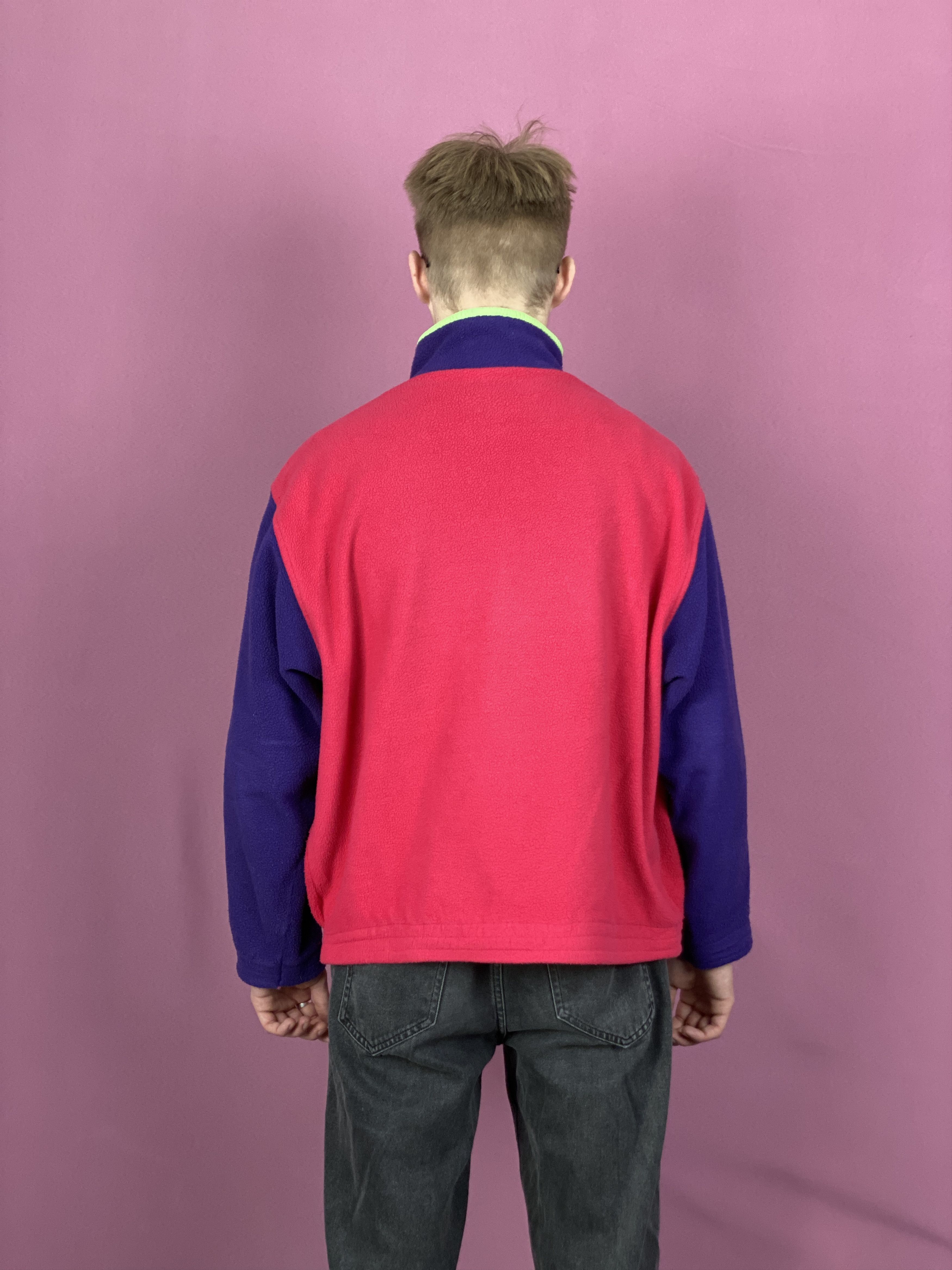 Vintage 90s Vintage Men's Snap Fleece Jacket - M Size US M / EU 48-50 / 2 - 3 Thumbnail