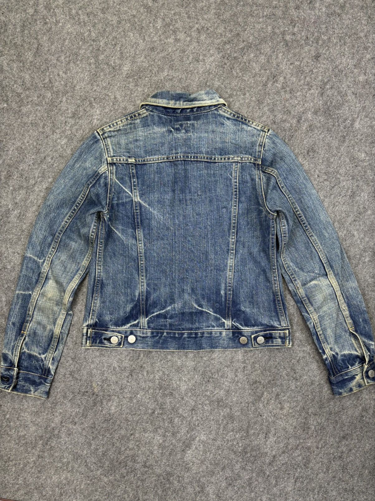 Spellbound 💥Raw Fades💥Vtg DMG Type 3 Trucker Jacket F951 Size US XS / EU 42 / 0 - 13 Thumbnail