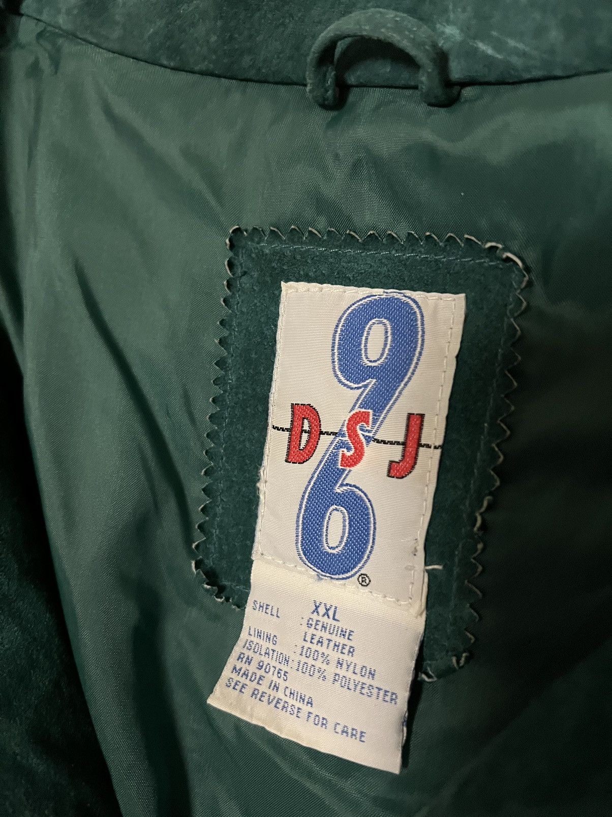 NFL × Vintage Vintage Miami Dolphins Rugby Club Leather Suede Jacket Size US XXL / EU 58 / 5 - 5 Thumbnail