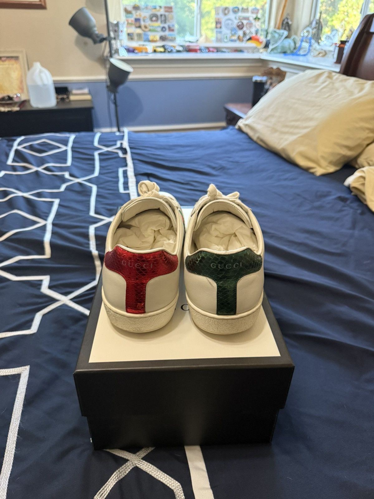 Gucci Gucci Ace Embroidered Snake Size US 10.5 / EU 43-44 - 2 Thumbnail