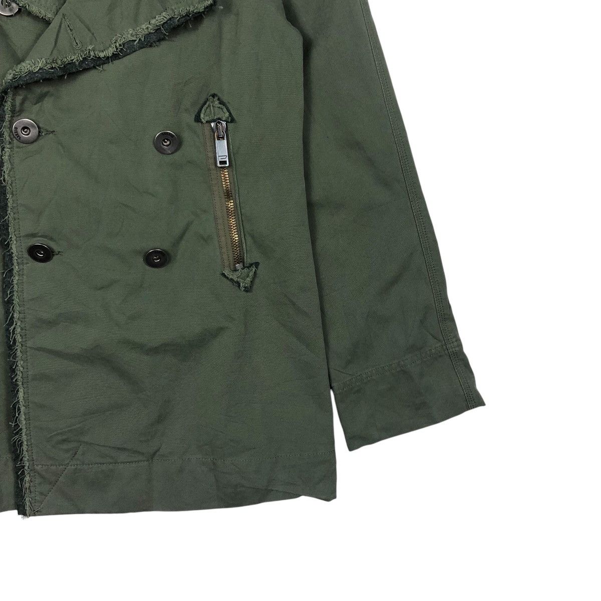 Diesel 📌Vintage Biker Military Jacket Diesel Double Collar Size US S / EU 44-46 / 1 - 6 Thumbnail