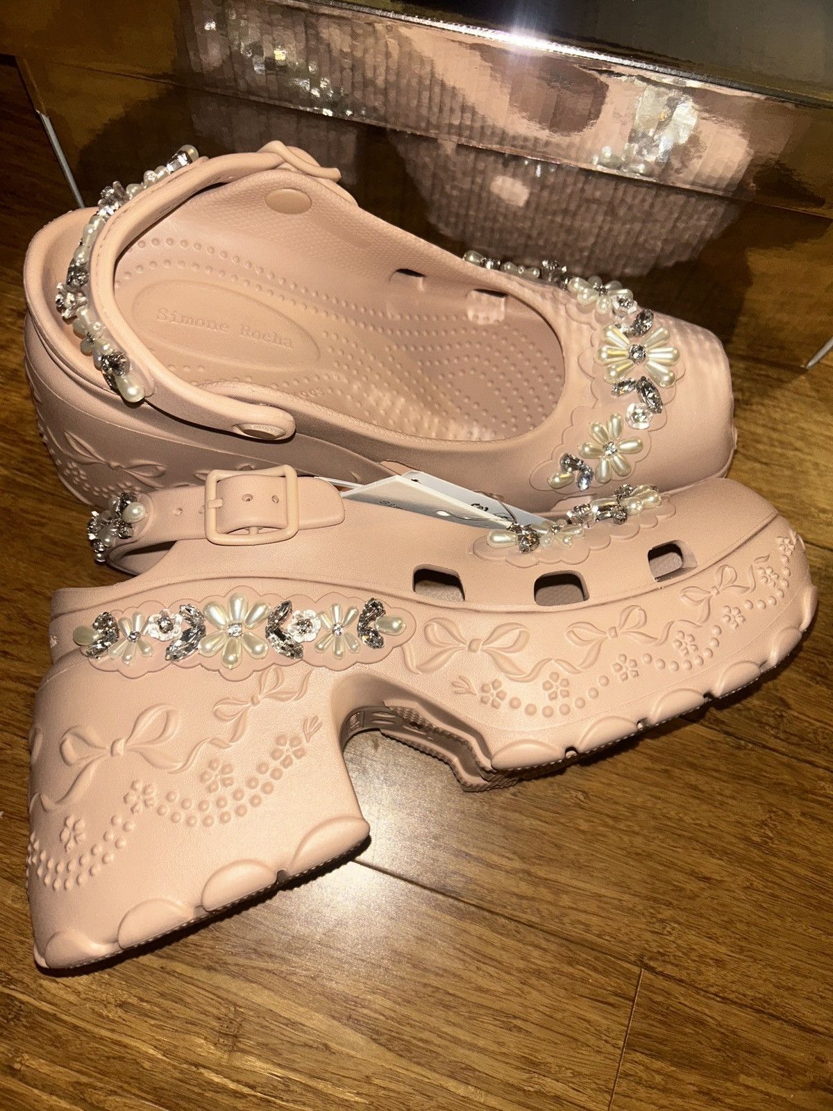 Crocs × Simone Rocha Simone Rocha x Crocs Ballerina Platform Pink Caramel US 8 Size US 8 / IT 38 - 6 Thumbnail