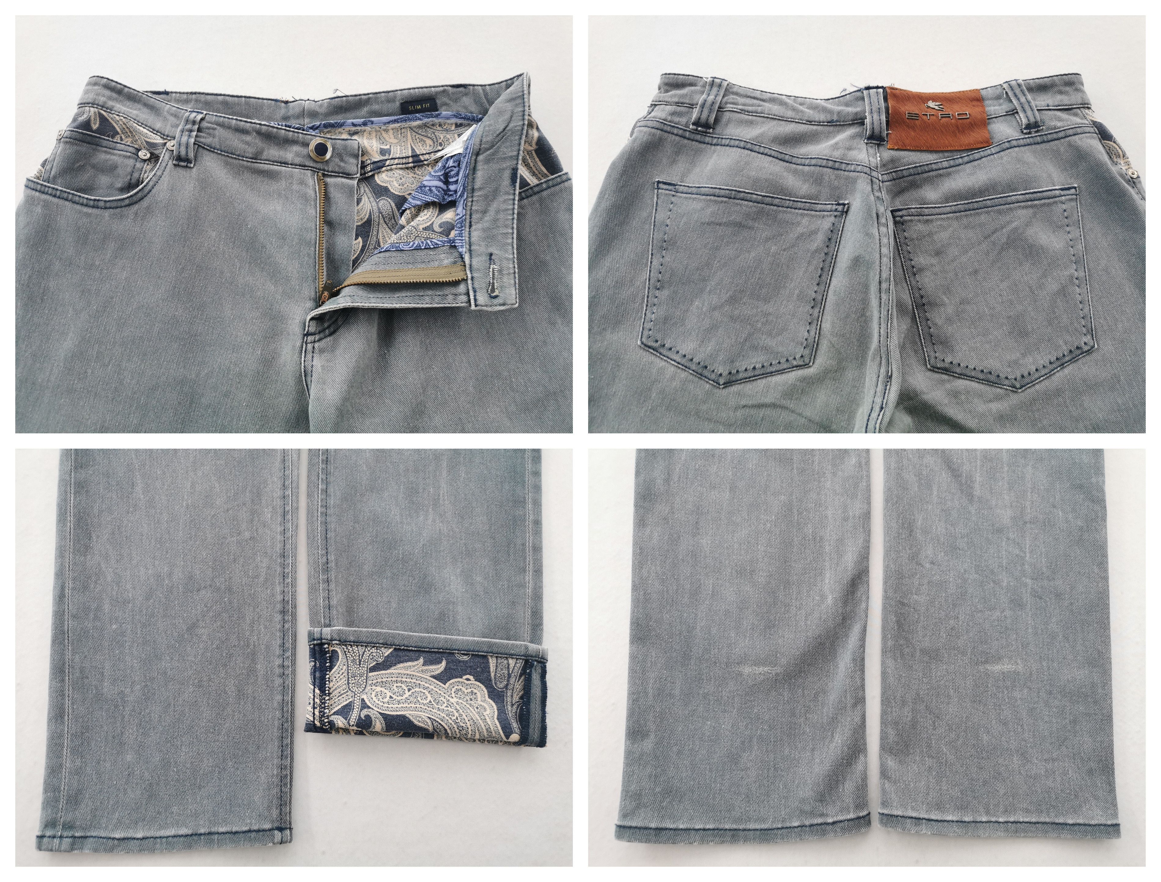 Etro Etro Embroidered Pocket Jeans Made In Italy Size 30 Size US 30 / EU 46 - 8 Thumbnail