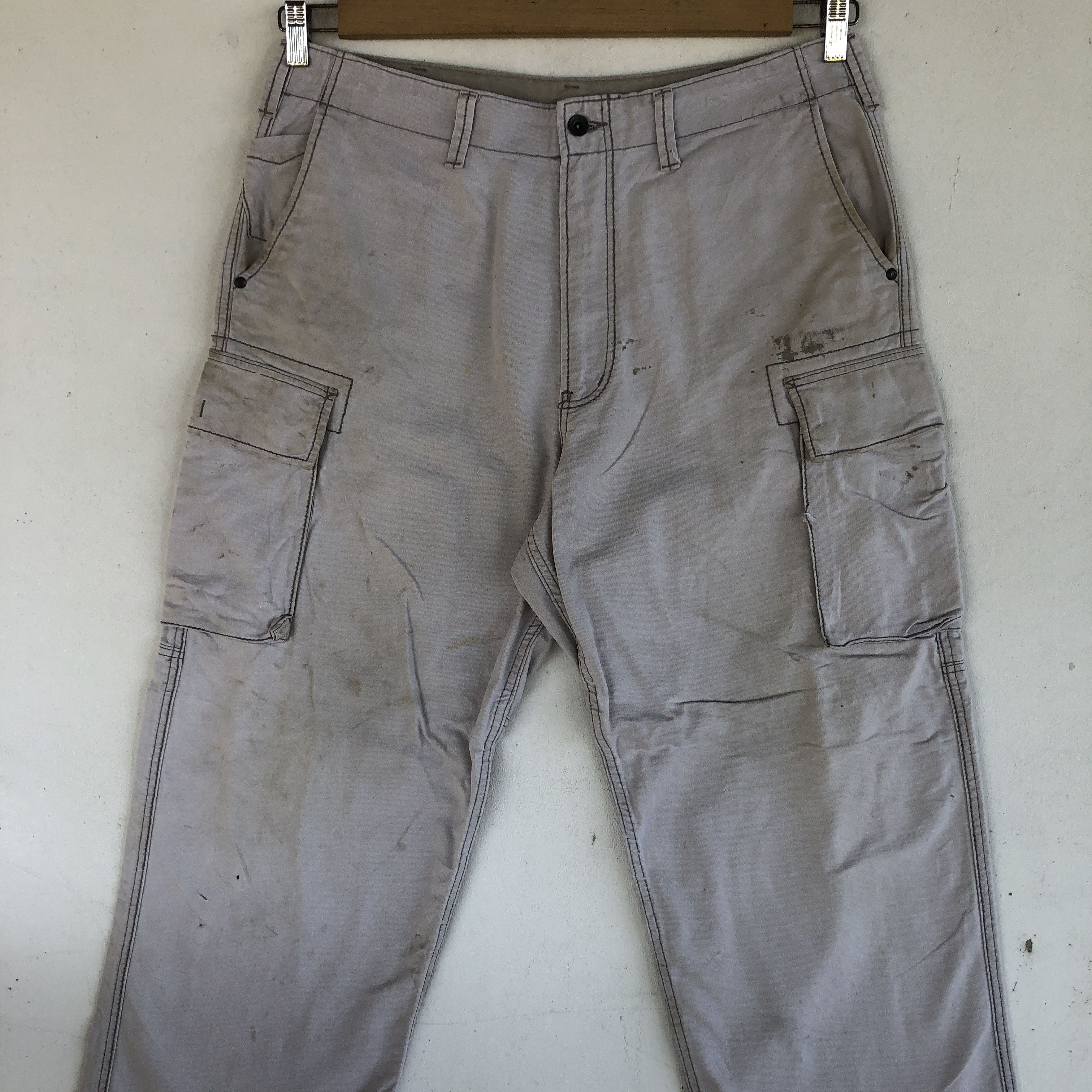 Japanese Brand Vintage Japanese Cargo Pants Multi Pocket Bondage Trousers Size US 36 / EU 52 - 3 Thumbnail