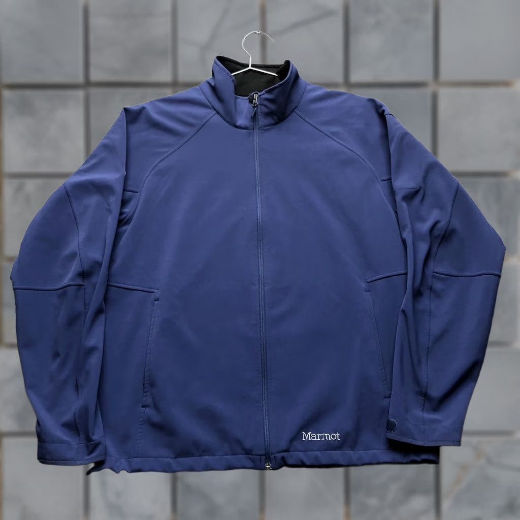 Marmot Marmot Jacket Mens 2XL Blue Softshell Full Zip Fleece Lined Outdoor Hiking Size US XXL / EU 58 / 5 - 1 Thumbnail