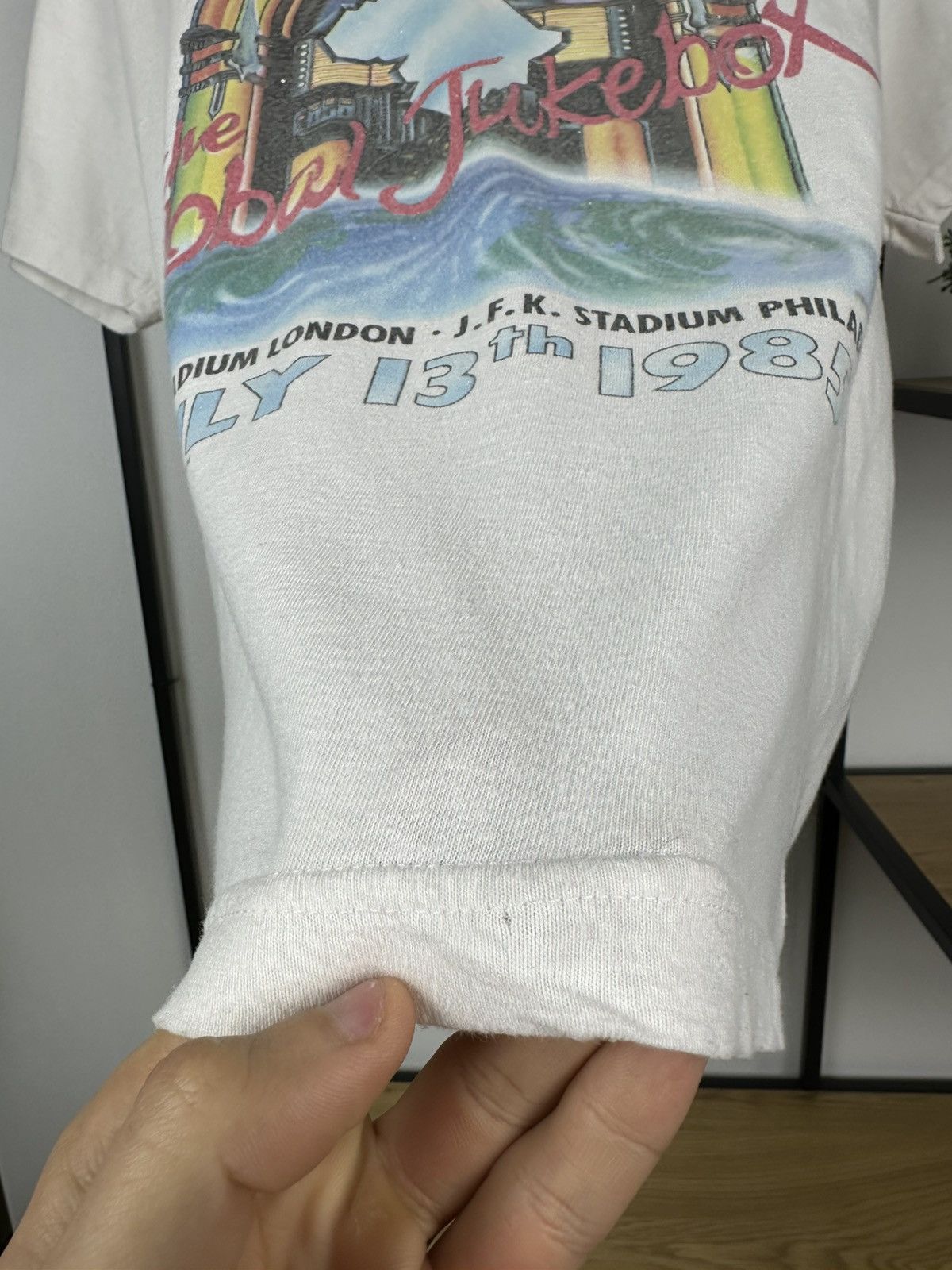 Other Live Aid 1985 The Global Jukebox T Shirt Vintage Concert L Size US L / EU 52-54 / 3 - 11 Thumbnail
