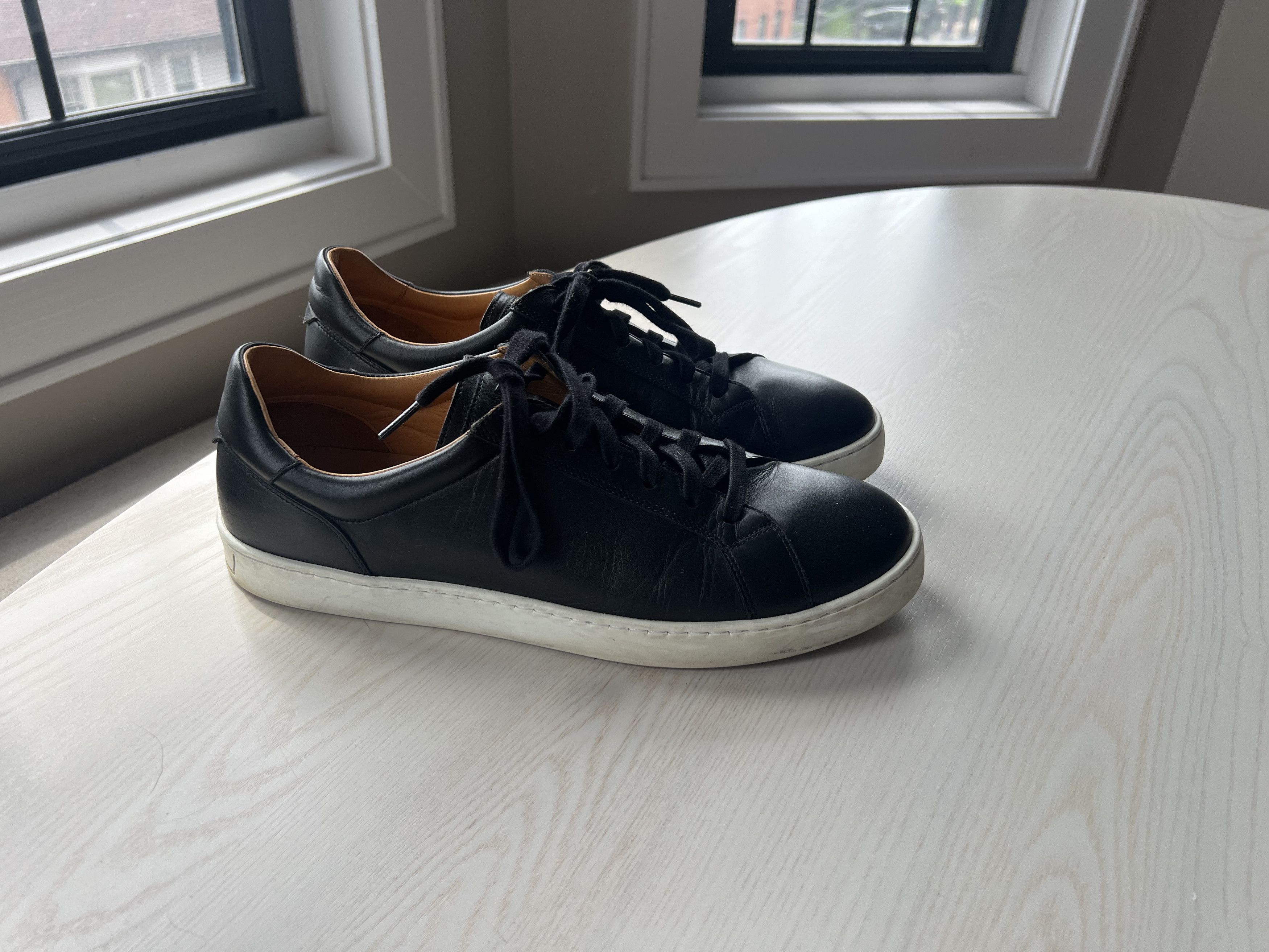 Magnanni Costa Lo Black Leather Sneaker Size US 10 / EU 43 - 2 Thumbnail