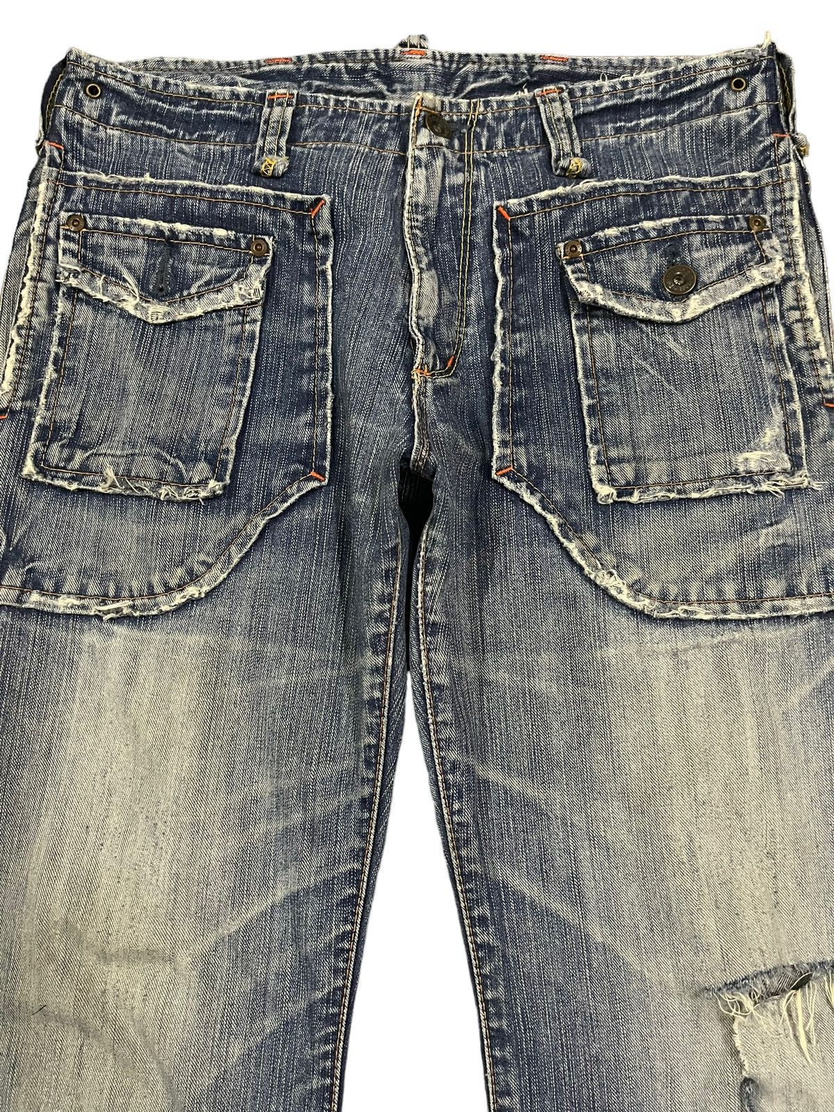 Edwin Vintage Edwin Bush Pant Style Distressed Baggy Jeans Size US 33 - 3 Thumbnail
