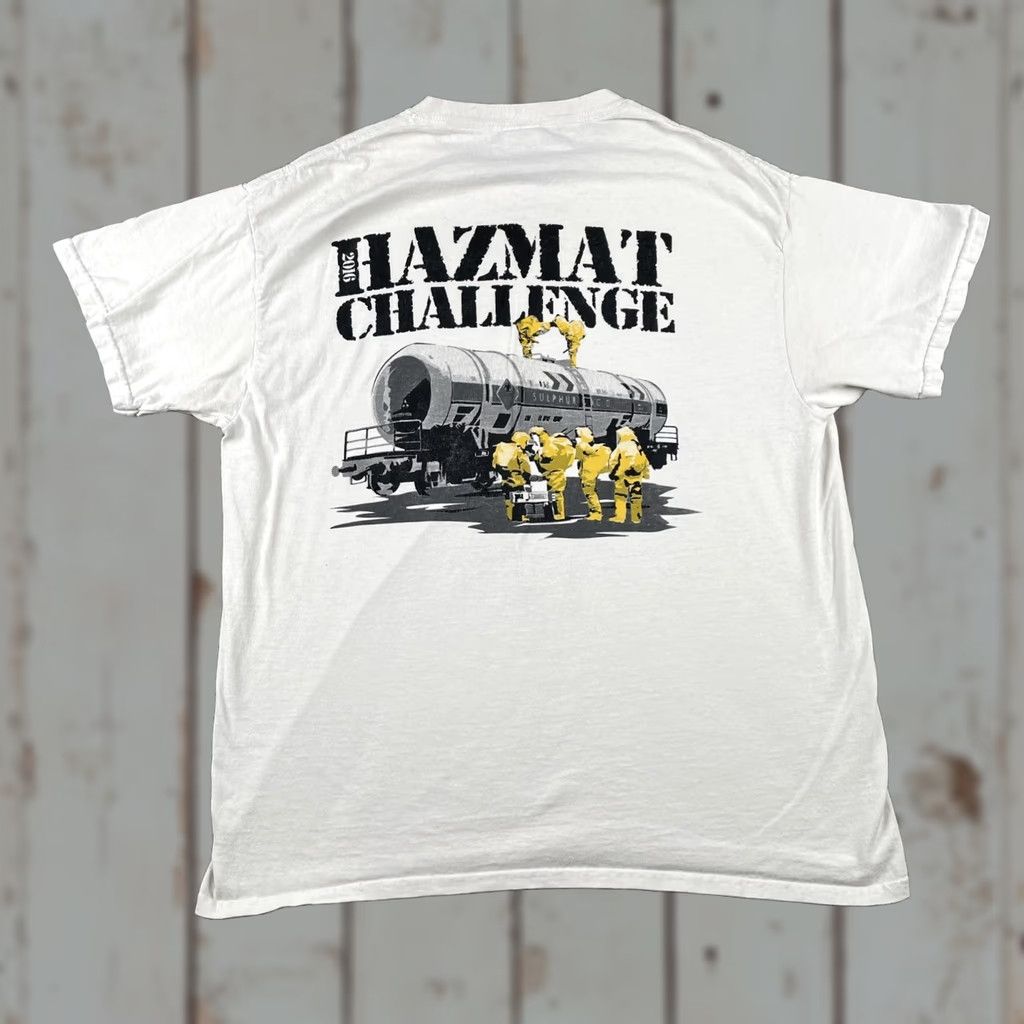 Gildan Gildan Mens L White T Shirt 20th Hazmat Challenge 2016 Graphic Shirt Size US L / EU 52-54 / 3 - 1 Thumbnail
