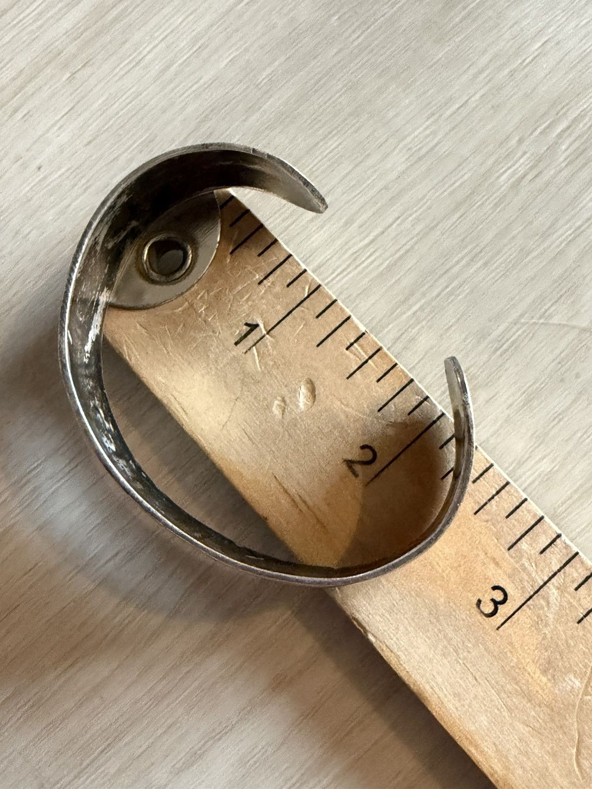 Vintage Vintage Artist Signed Sterling Silver Chip Southwestern Size ONE SIZE - 7 Thumbnail