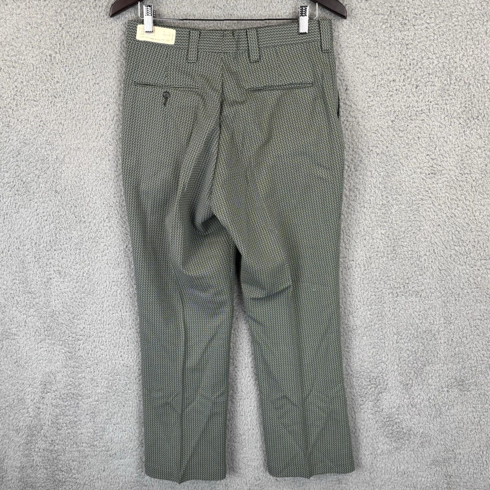Blair VINTAGE NOS John Blair Polyester Pants Mens 32x28 Spruce Green Disco 60s 70s USA Size US 32 / EU 48 - 5 Thumbnail