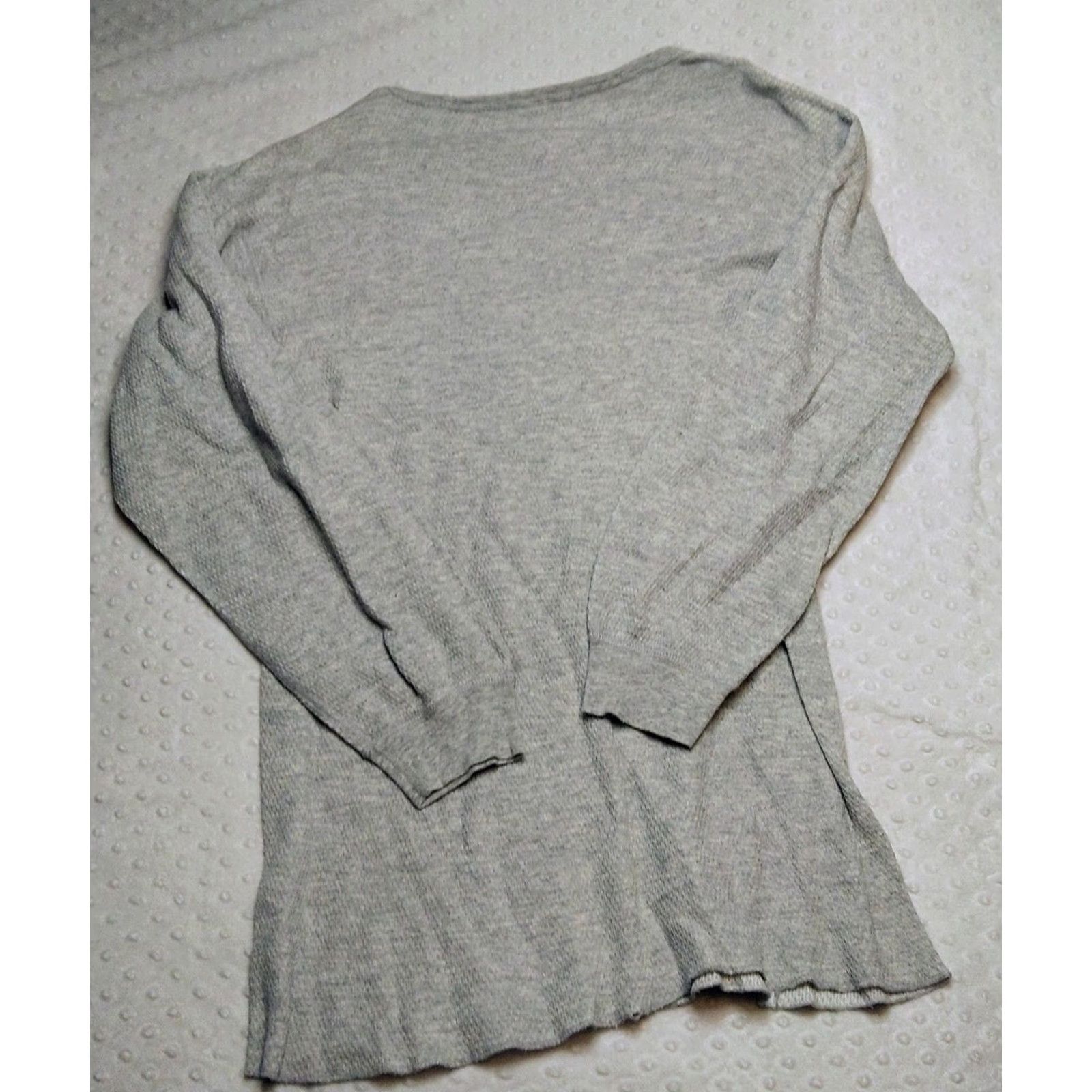 Vintage J.E. Morgan Vintage Long Johns Thermal Long Sleeve Waffle Shirt Sz 3XL Tall USA Gray Crew Neck Knit 90s Mens Shirt Size US XXL / EU 58 / 5 - 7 Thumbnail