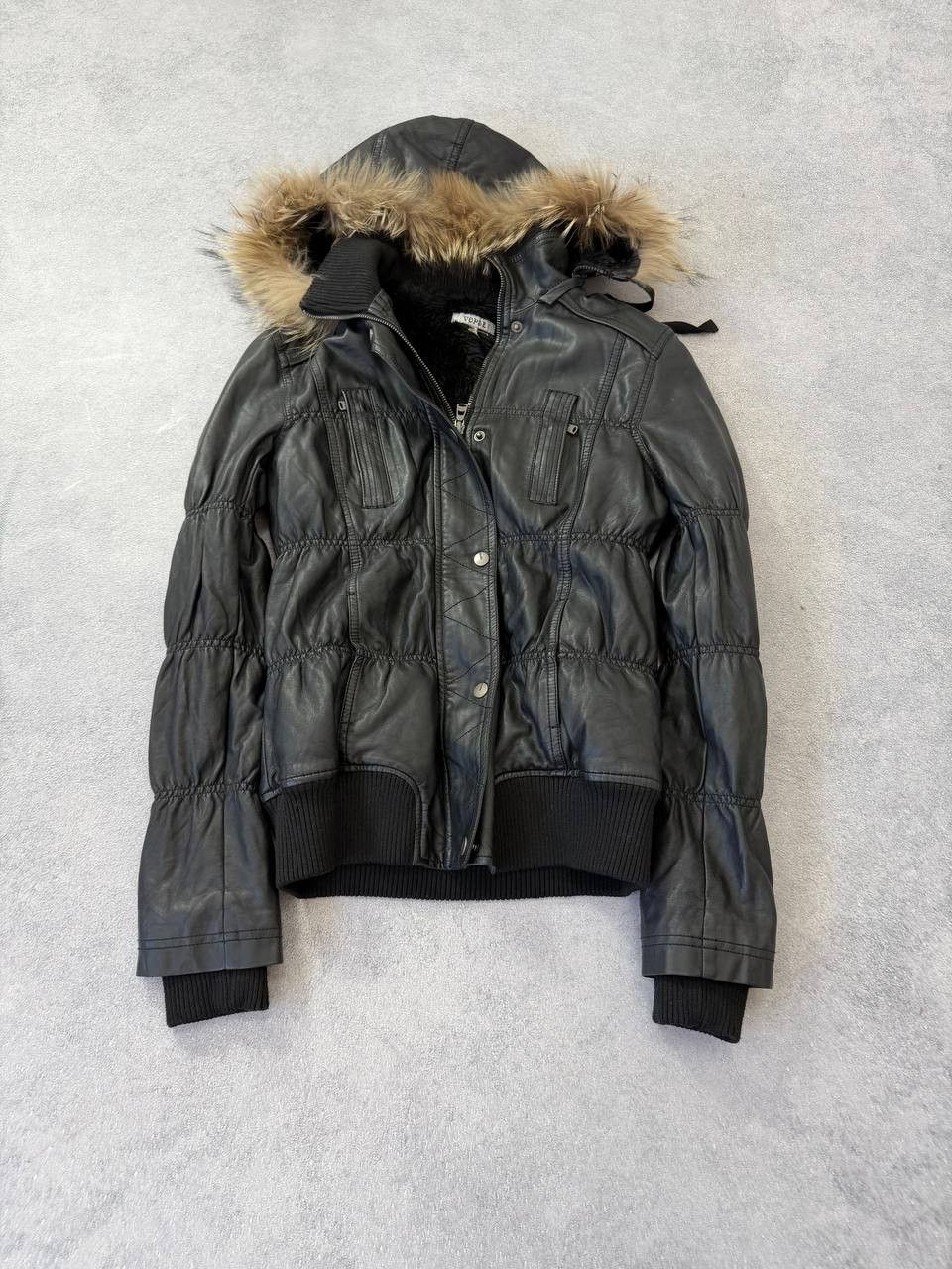 Japanese Brand Avant-Garde Hysteric Glamour Style Leather Fur Jacket Size US M / EU 48-50 / 2 - 12 Thumbnail