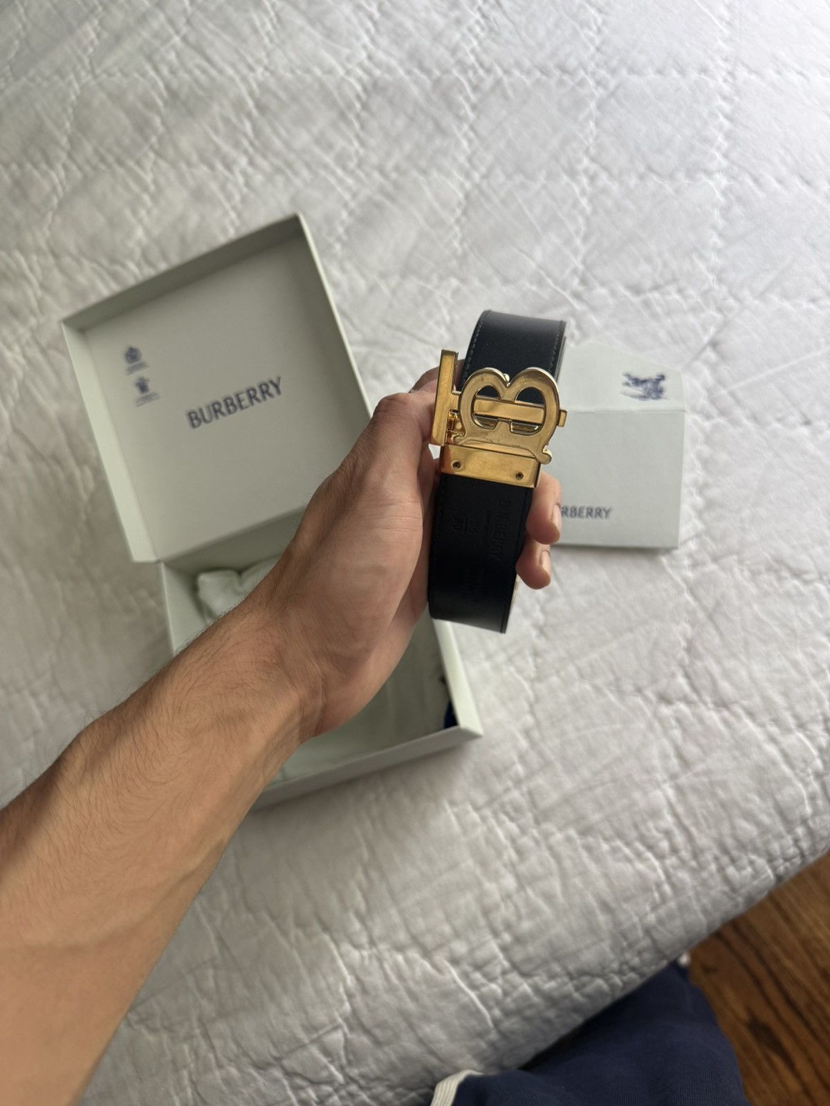 Burberry Burberry reversible belt Size 32 - 7 Thumbnail