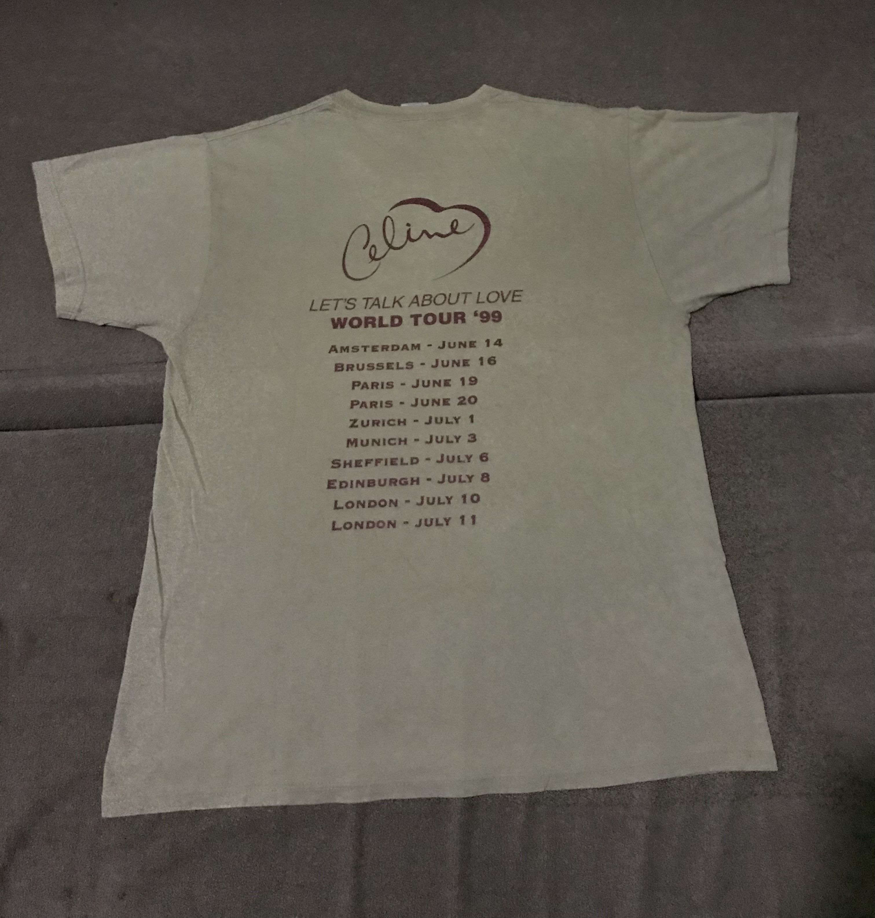 Vintage Vintage Celine Dion 1999 Tour Shirt Madonna Mariah Carey Size US L / EU 52-54 / 3 - 3 Thumbnail