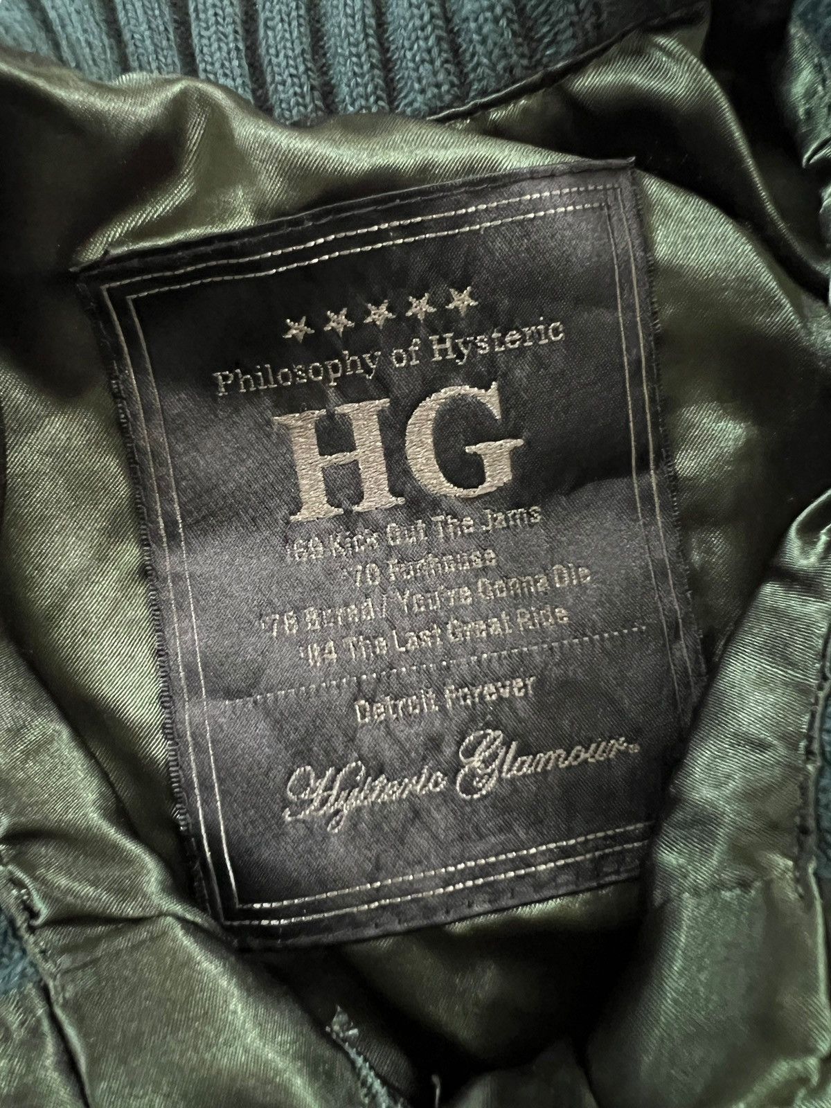 Hysteric Glamour Hysteric Glamour Embroidered Logo Satin Bomber Jacket Size XS / US 0-2 / IT 36-38 - 11 Thumbnail