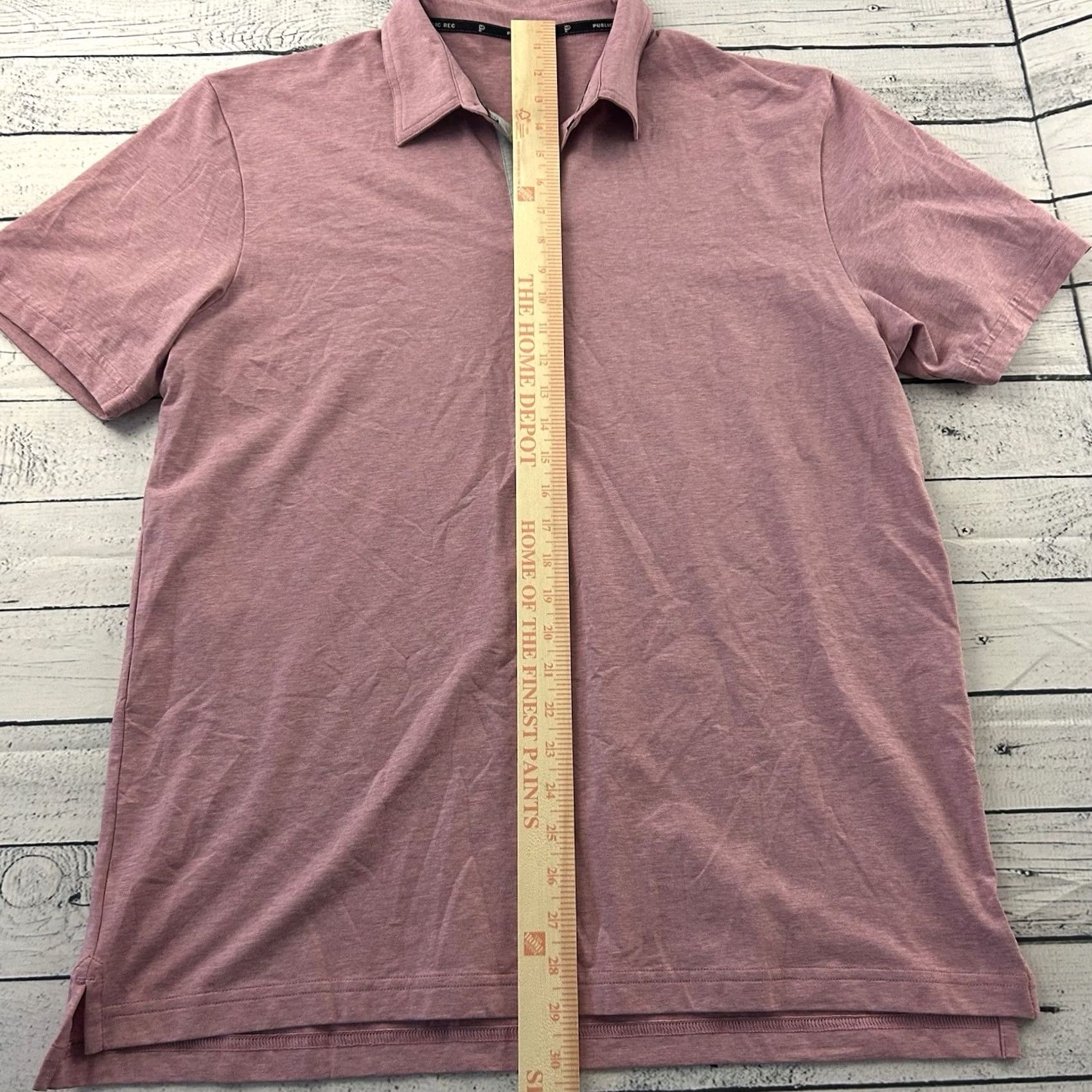 Vintage Public Rec Short Sleeve Button-Up Polo Shirt Men's XL Pink Size US XL / EU 56 / 4 - 3 Thumbnail