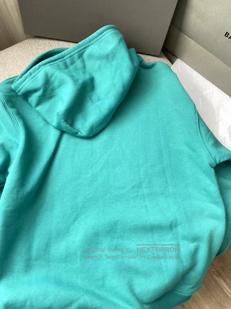 Balenciaga Balenciaga Turquoise Hoodie Sweatshirt. Size US XS / EU 42 / 0 - 5 Thumbnail