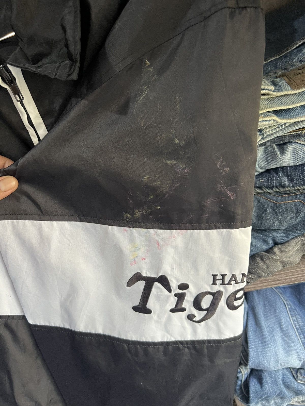 Japanese Brand 🔥Hanshin Tigers Baseball Club Windbreaker Size US XL / EU 56 / 4 - 9 Thumbnail