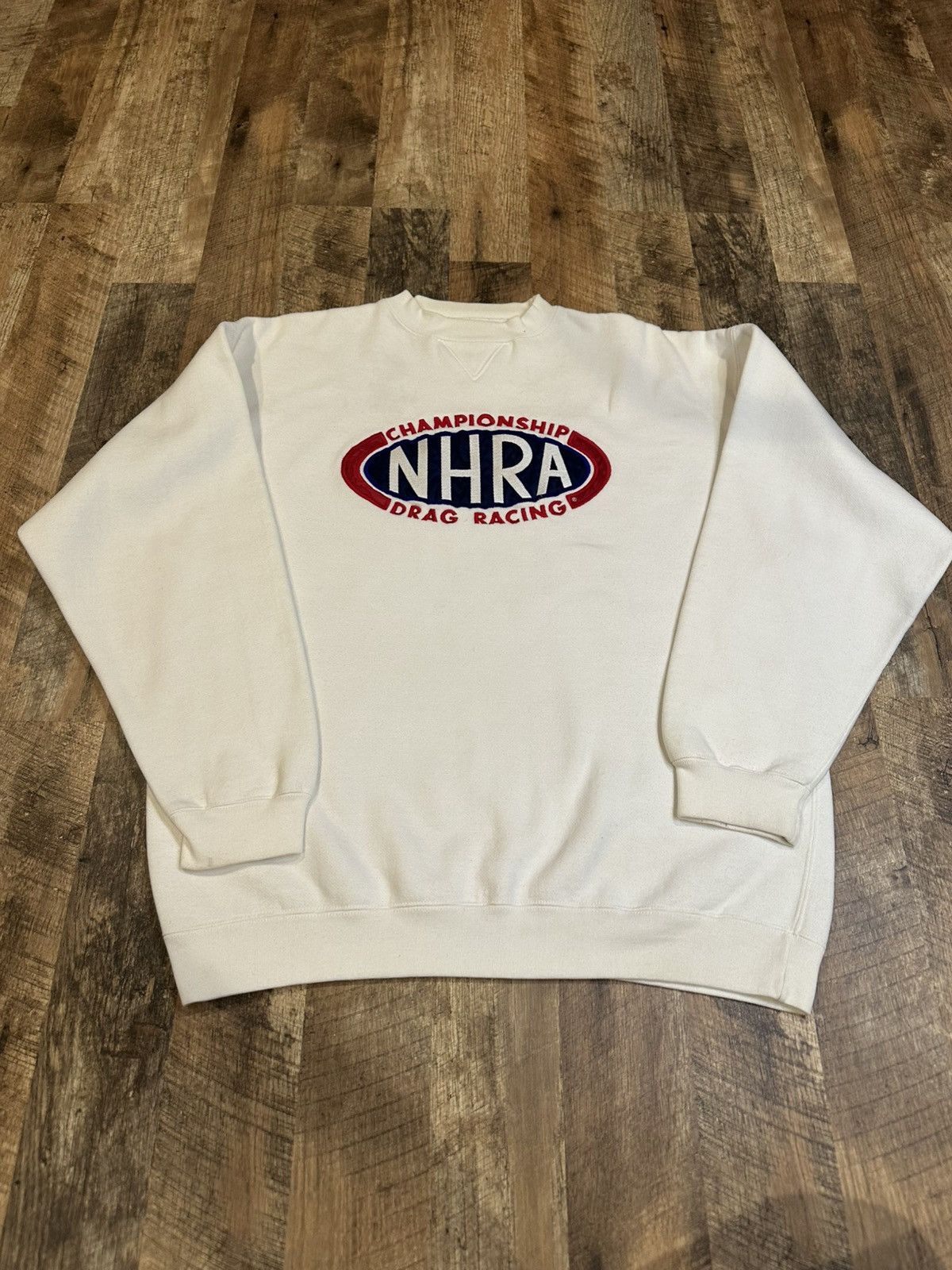 Vintage Y2K 2000s NHRA Championship Drag Racing Crewneck XL
