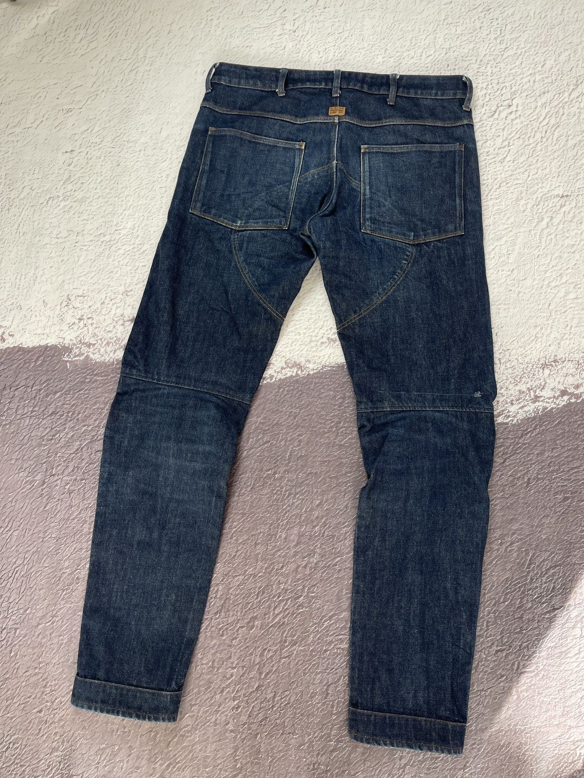 G-Star G-Star Raw double knee indigo blue biker style jeans denim Size US 36 / EU 52 - 11 Thumbnail